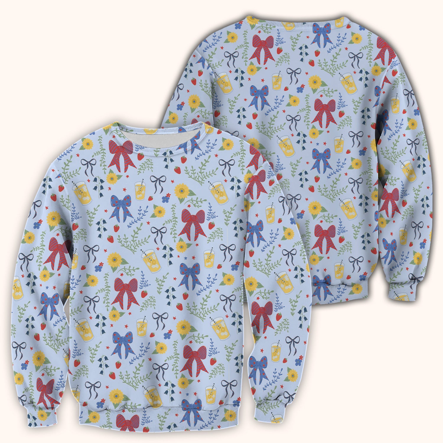 Sweet Summer Bow Nurse, Lemonade Floral Medical Scrub Top, Comfortable Scrubs for Nurses