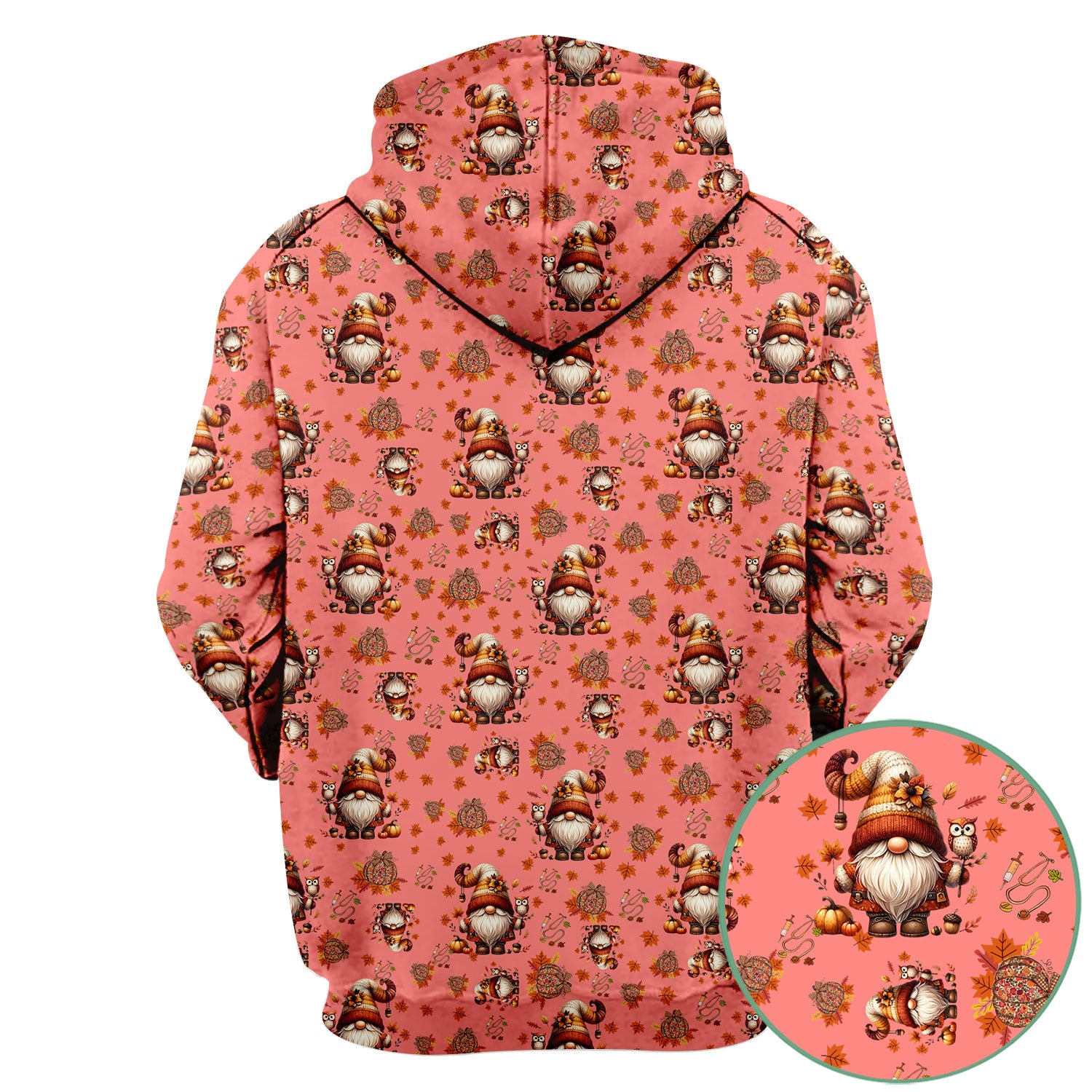 Autumn Leaves Pumpkin Scrubs for Women - Comfortable Scrubs for Nurses - Breathable Fabrics Nursing Uniform
