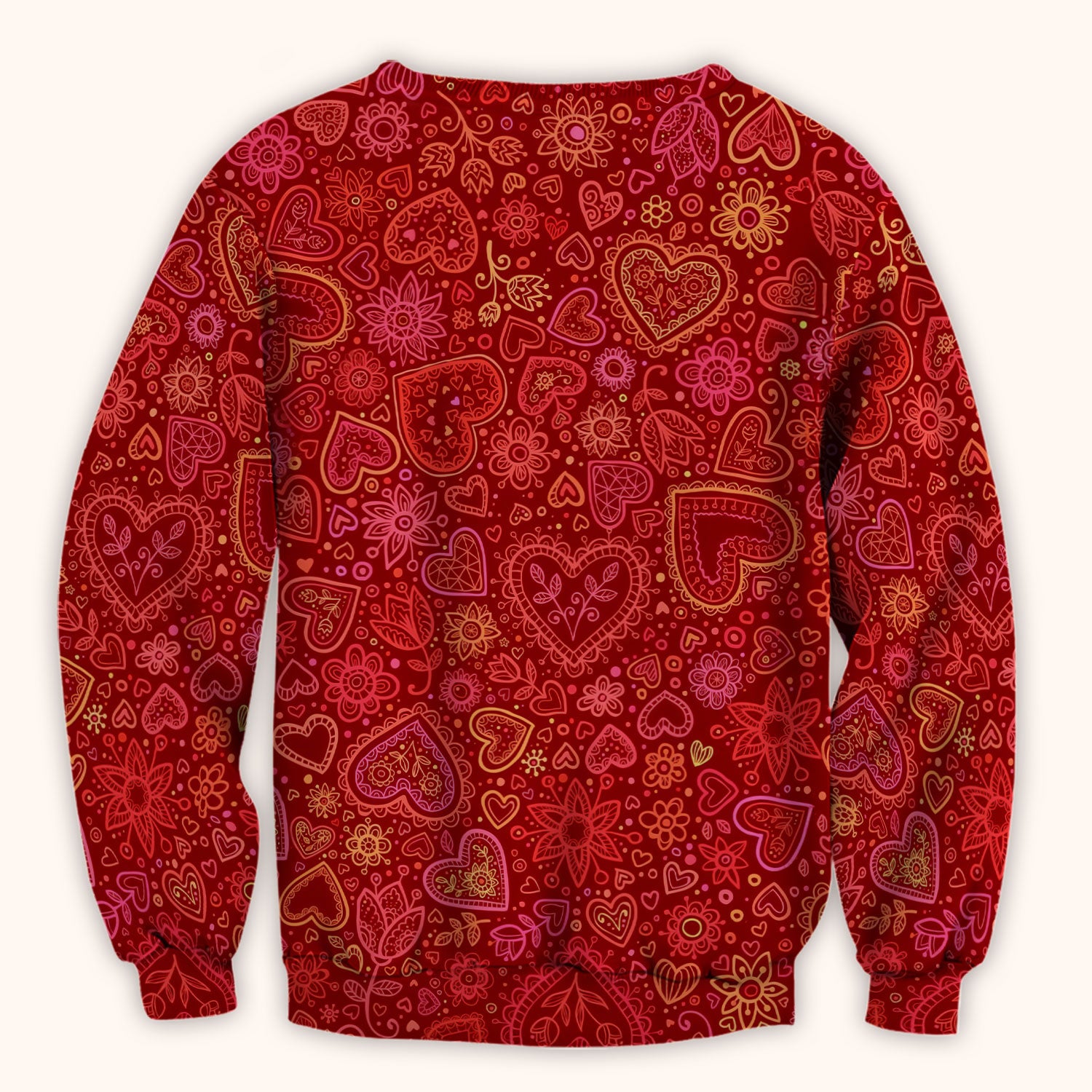 Valentine Heart Nurse Scrub Top, Cute Nursing Pattern Shirt, Breathable Fabrics Nursing Uniform