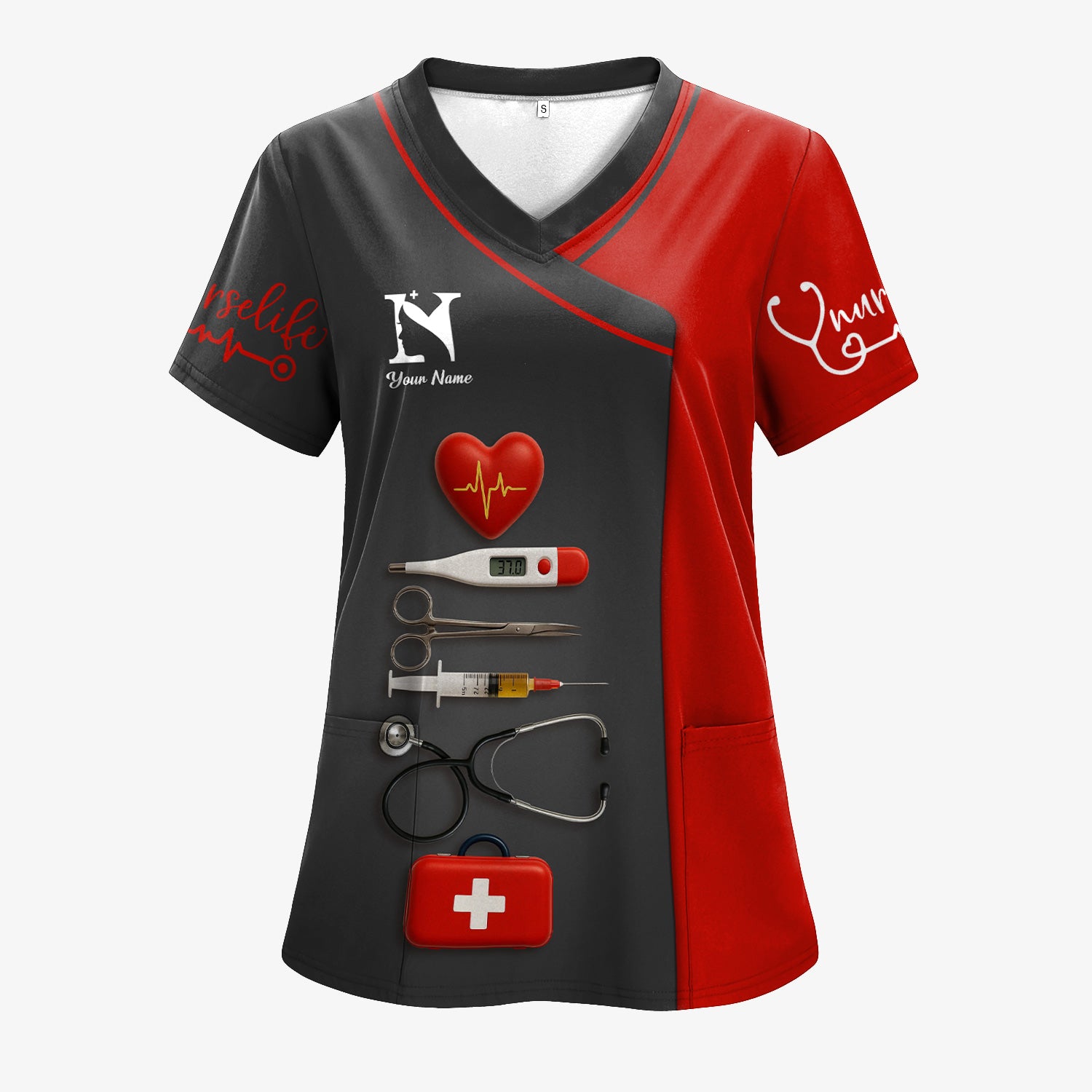 Personalized Nurse Shirt - Nursing Graphic Tees for Women - Gifts For Healthcare Workers