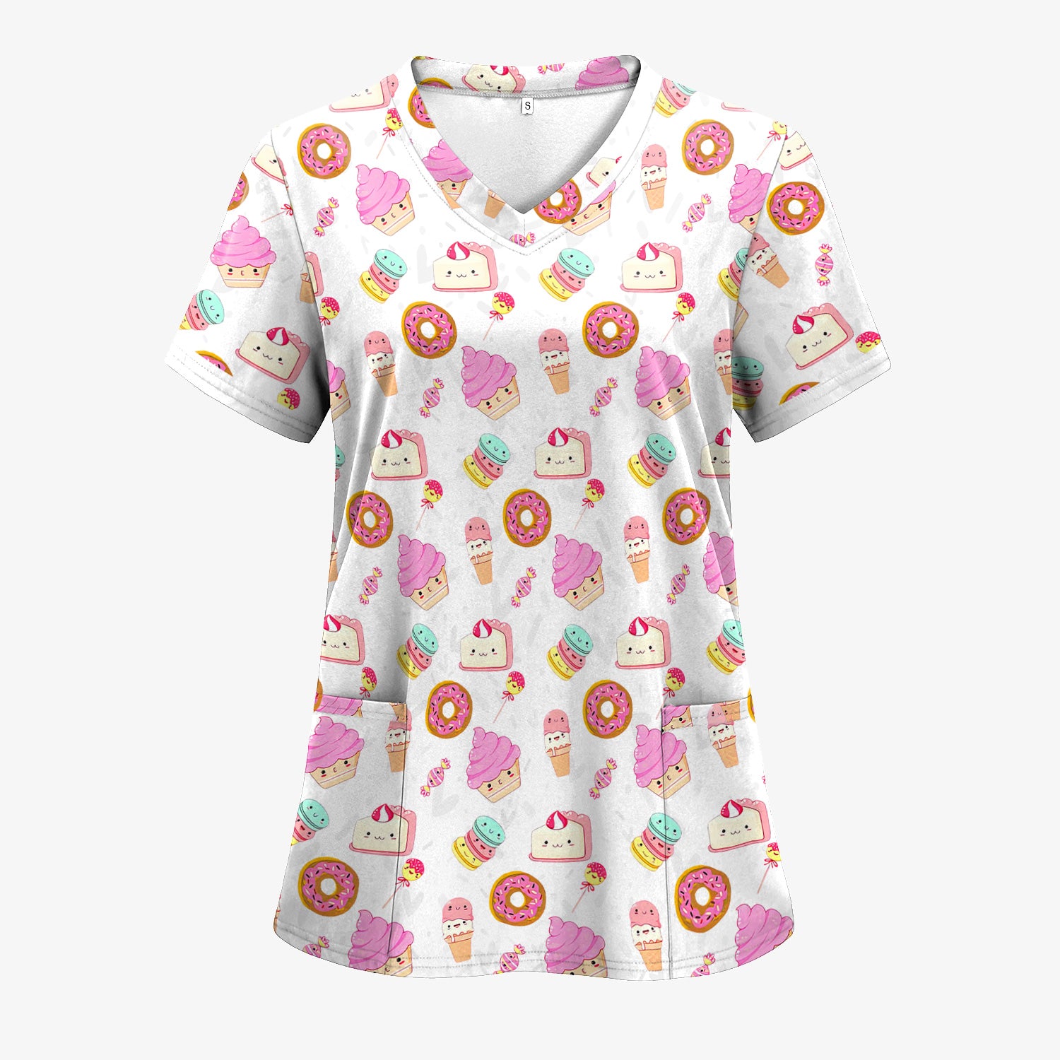 Personalized Ice Cream & Donut Shirt  - Sweet Graphic Tee for Nurses - Gift for RN LPN Healthcare Workers