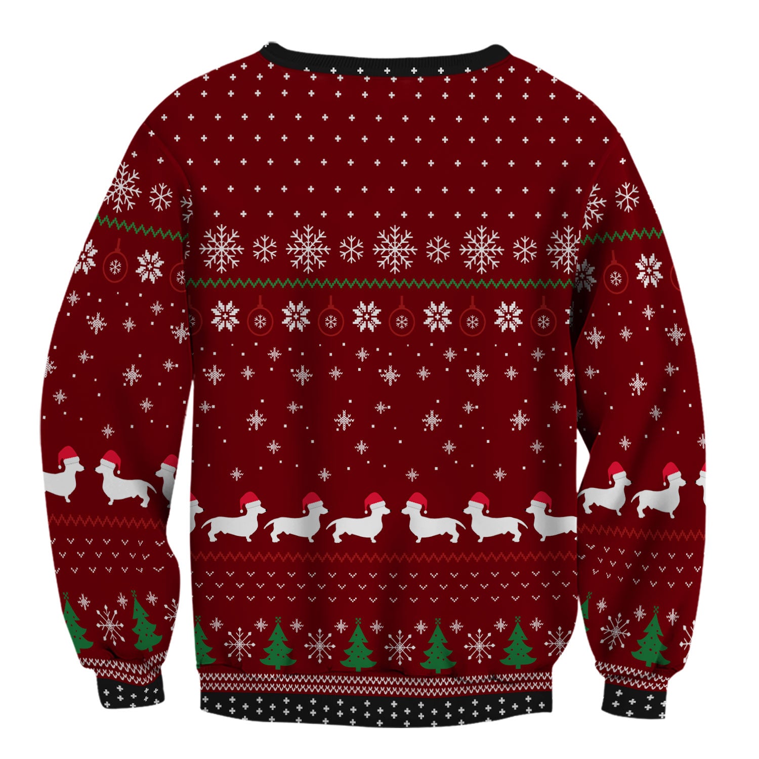 Dachshund Christmas Scrub Top - Funny Sausage Dog Nurse Shirt - Cute Holiday Scrubs for Women RN LPN CNA Gift