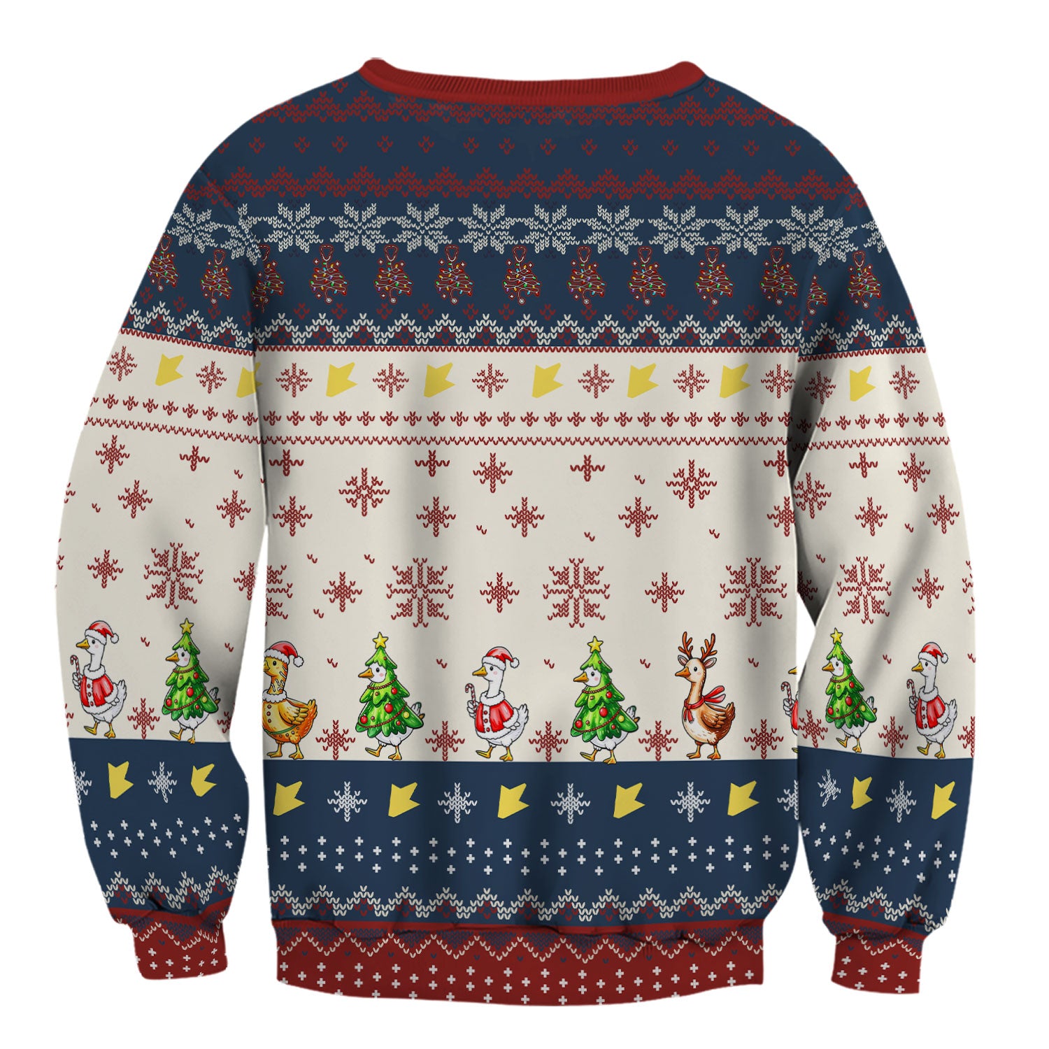 Funny Jolly Goose Christmas Scrub Top – Playful Holiday Goose Squad Pattern – Festive Medical Uniform for Nurses, Vets & Healthcare Workers