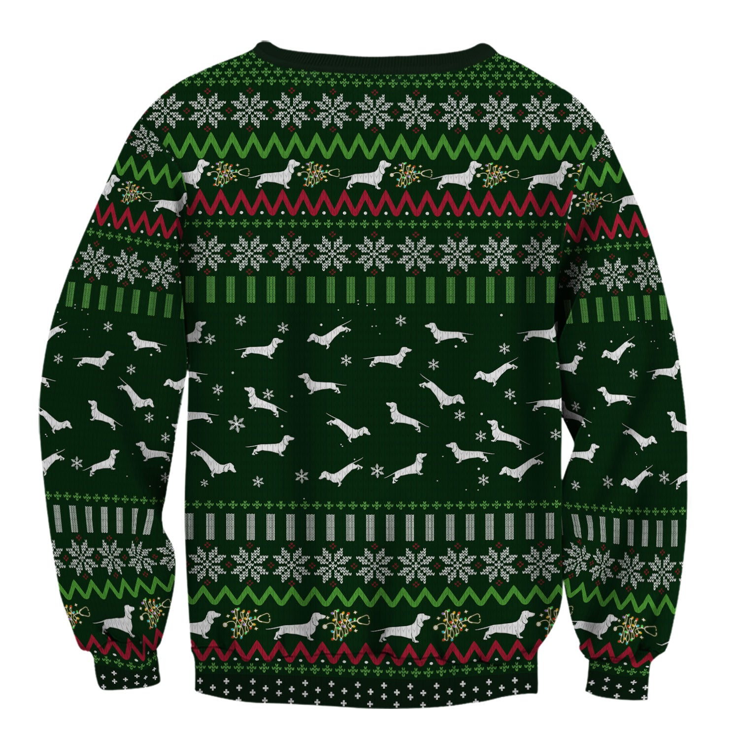 Dachshund Through The Snow Christmas Scrub Top - Funny Sausage Dog Xmas Tree Nurse Shirt - Cute Holiday Medical Uniform