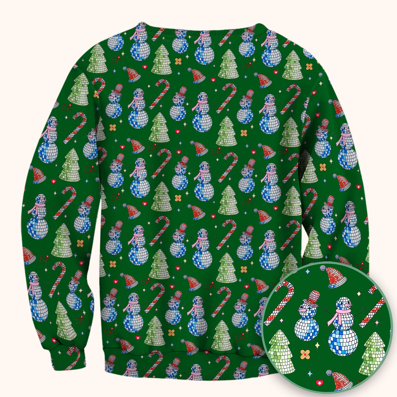 Funny Christmas Snowman Scrub Top for Women - Breathable Fabrics Med Uniform - Comfortable Scrubs for Nurses - Xmas Gift for Her