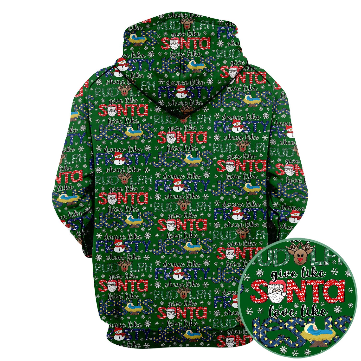Xmas Rudolph Comfortable Scrubs for Nurses - God Santa Shirt - Breathable Fabrics Nursing Uniform Gift for RN CNA LPN