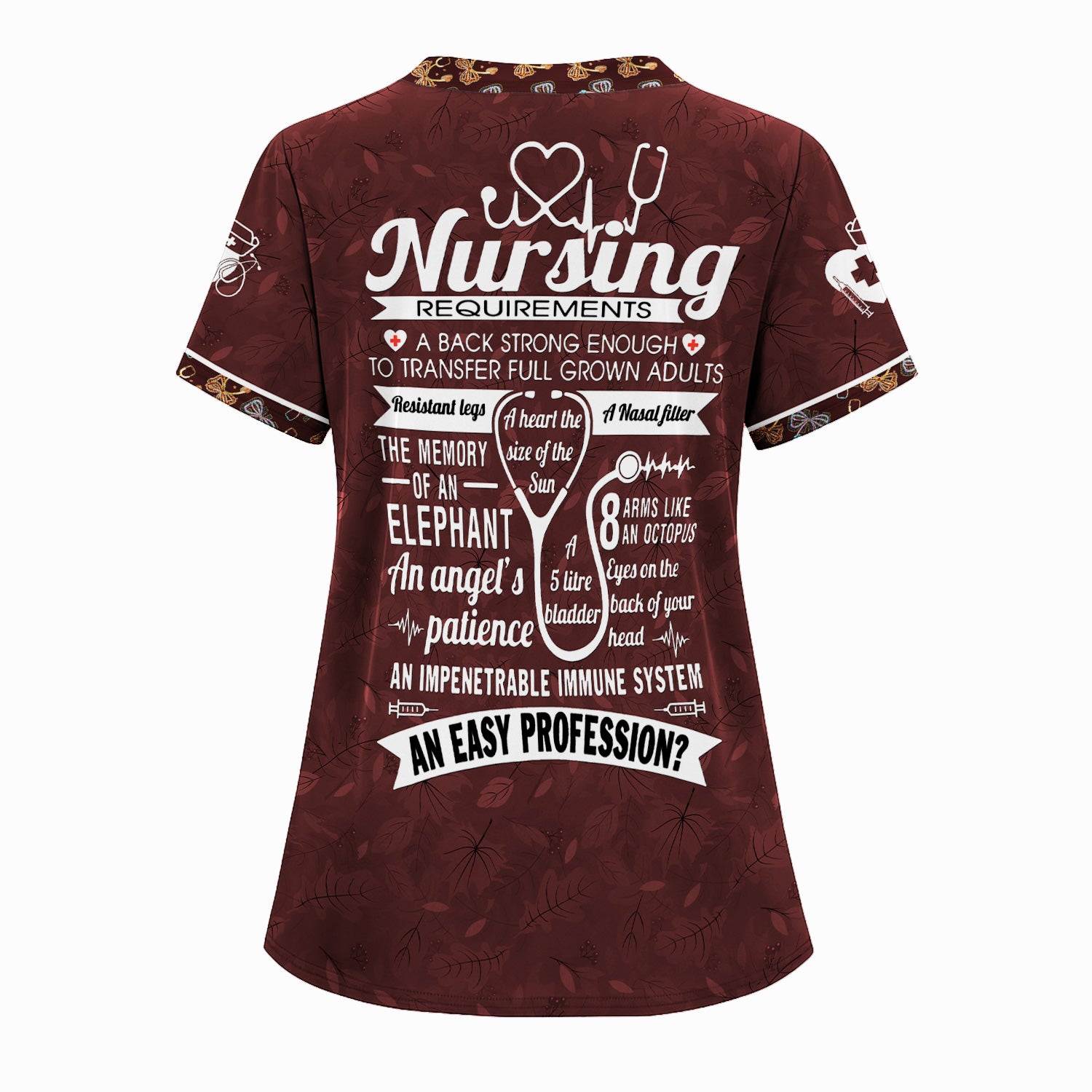 Custom Name Nurse Shirt for Women - Funny Nursing Requirements Graphic Tee - Gift for CNA, LPN, Medical Worker