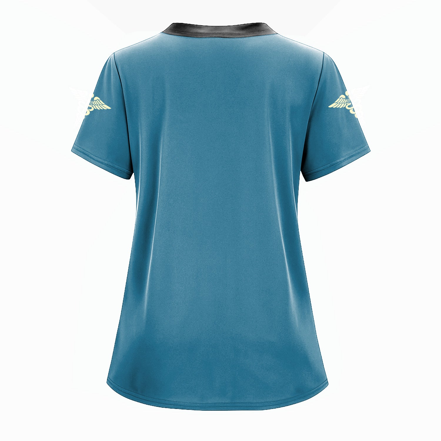 Colorful Nurse Scrubs for Women RN CNA LPN - Inspirational Floral Stethoscope Top with Heart Design - Gift for Healthcare Workers with Custom Name