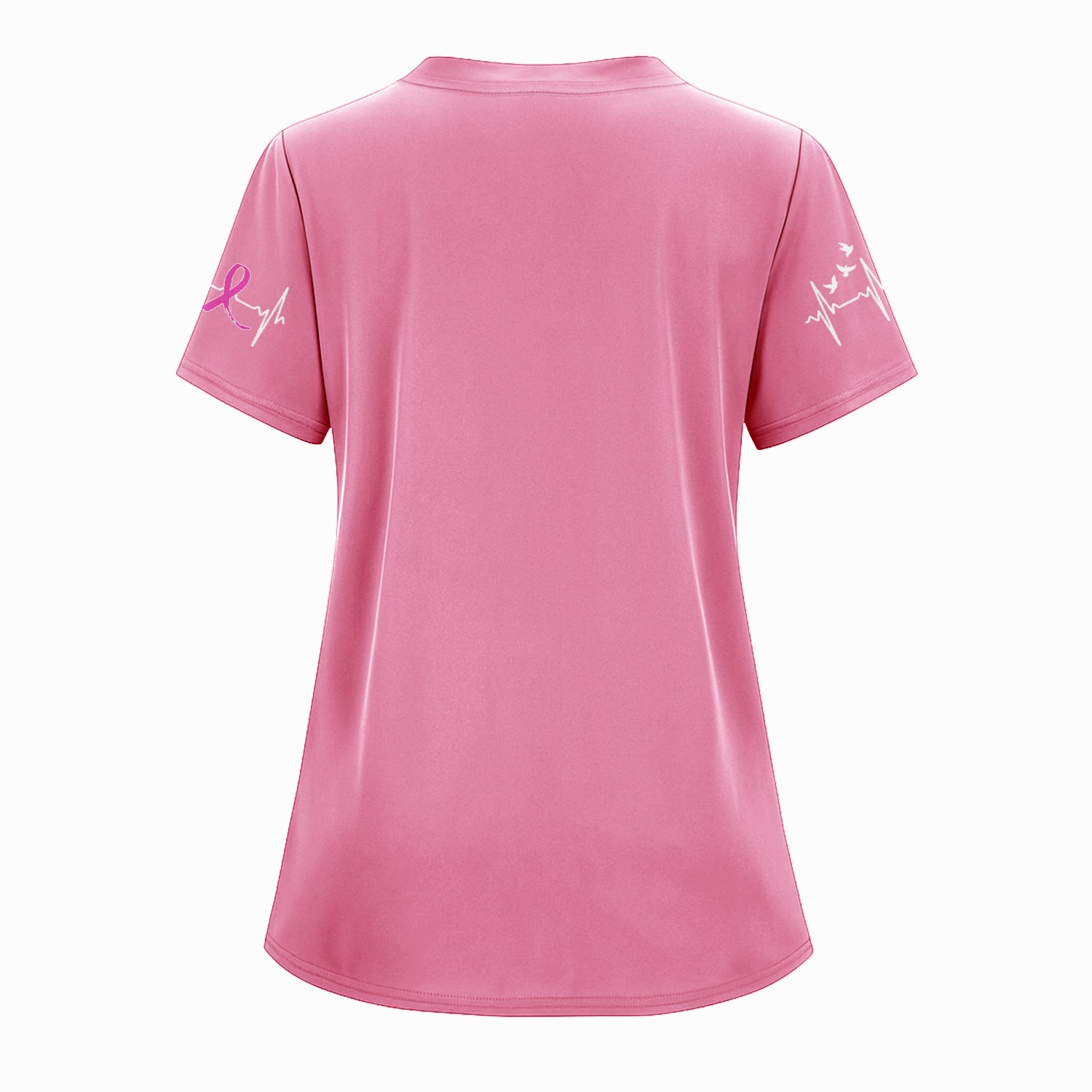 Personalized Christian Breast Cancer Warrior Shirt - God Showed Up Bigger Graphic Tee - Gift for Women RN LPN CNA