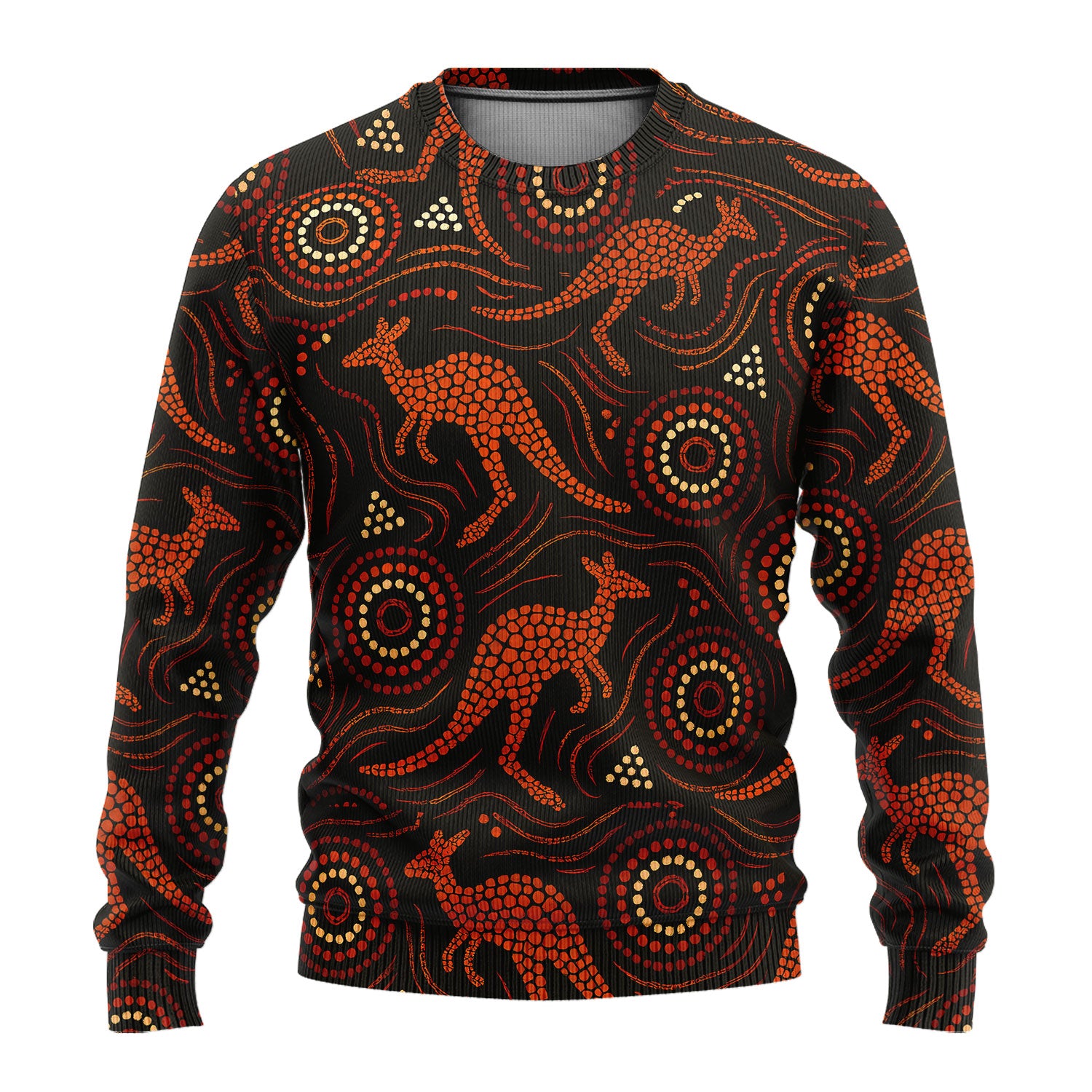 Australian Indigenous Medical Pattern Shirt, Aboriginal Dot Art Kangaroo Nurse Scrub Set,  Breathable Fabrics Nursing Uniform