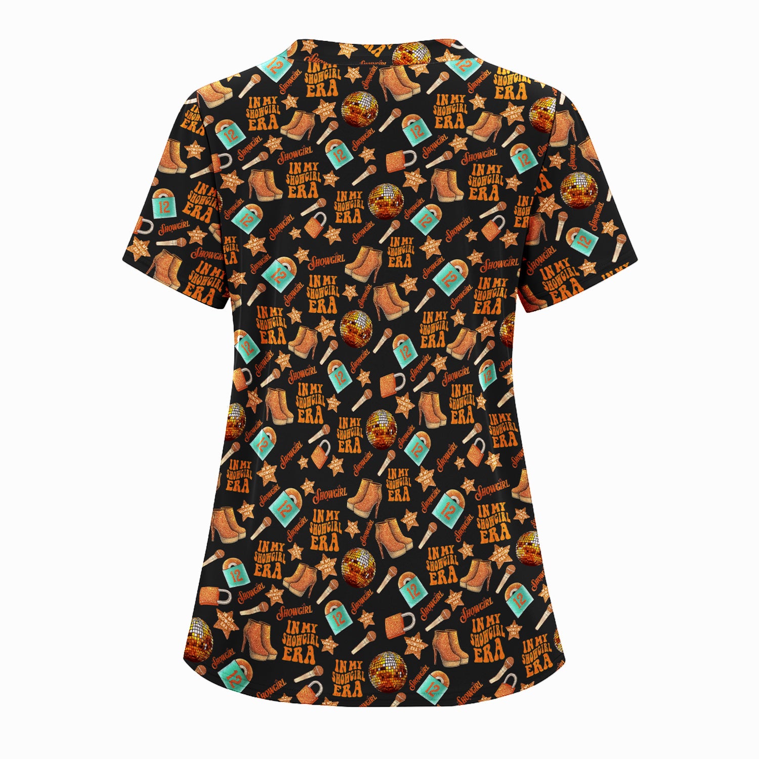 Funny Nurse Life Shirt - Women's Showgirl & TS12 Orange Graphic Tee - Gift for RN LPN CNA & Healthcare Workers