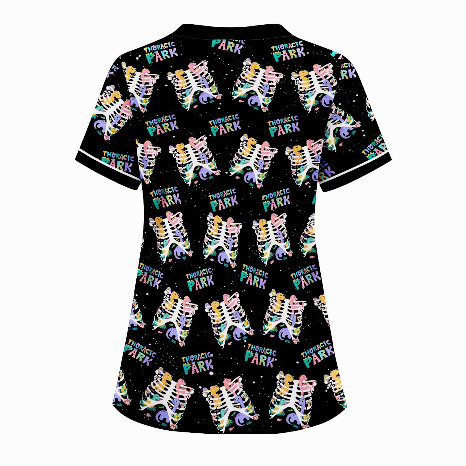 Funny Thoracic Park Nurse Shirt - Colorful Skeleton Rib Cage Medical T-Shirt - Gift for CNA, LPN, Medical Worker