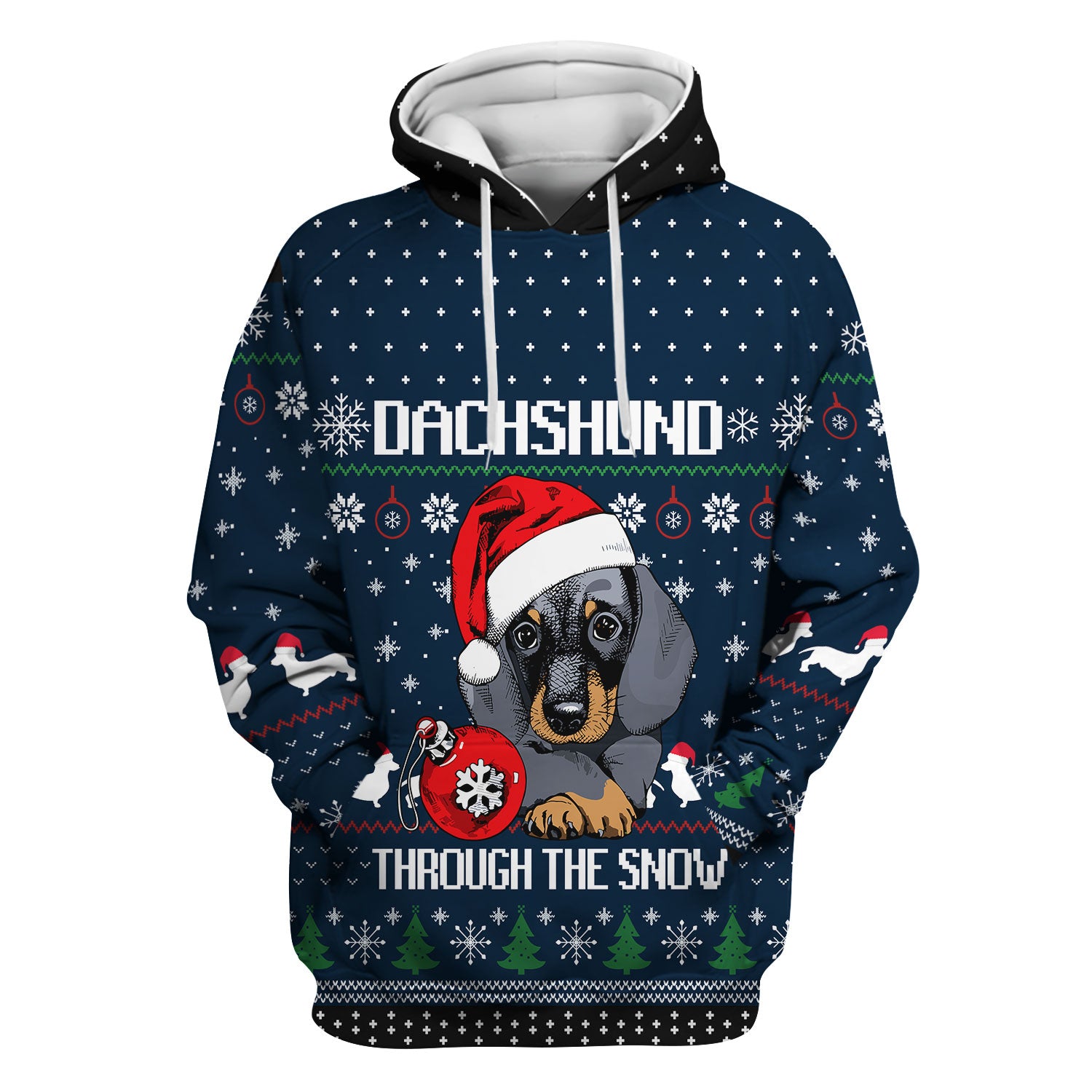 Dachshund Christmas Scrub Top - Funny Sausage Dog Nurse Shirt - Cute Holiday Scrubs for Women RN LPN CNA Gift