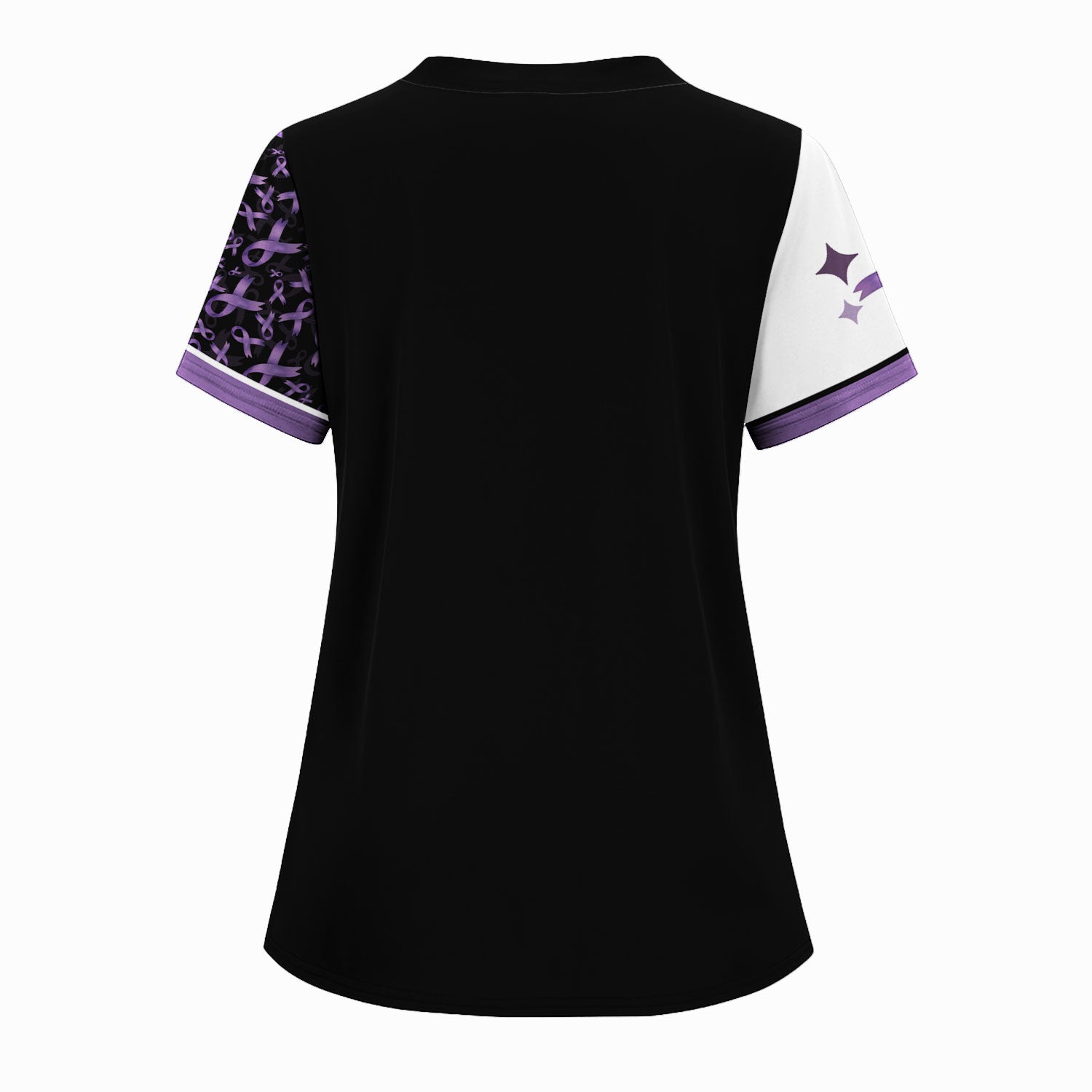 Custom Name Pancreatic Cancer Scrub Top - Awareness Nurse Shirt for Someone I Love - Personalized Gift for Fighters Survivors Supporters