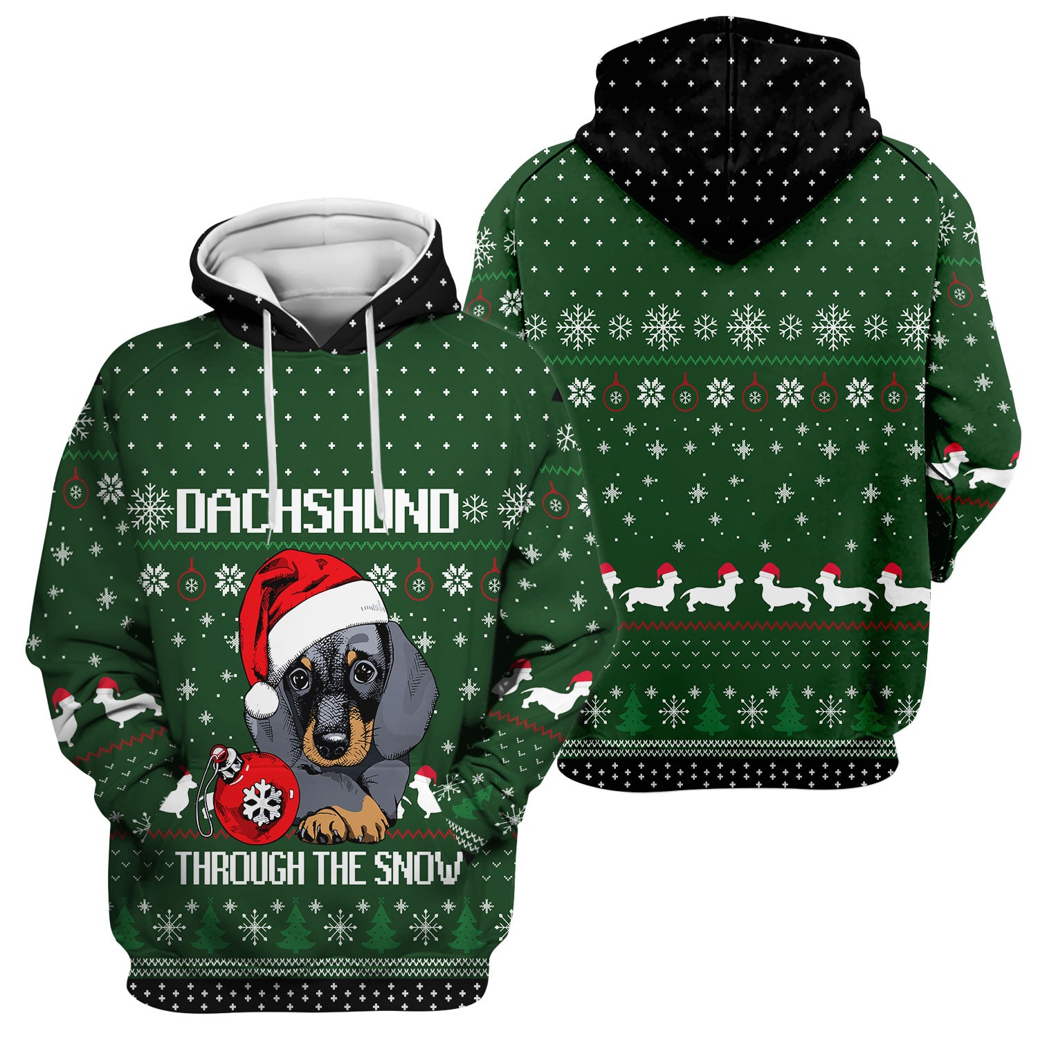 Dachshund Christmas Scrub Top - Funny Sausage Dog Nurse Shirt - Cute Holiday Scrubs for Women RN LPN CNA Gift