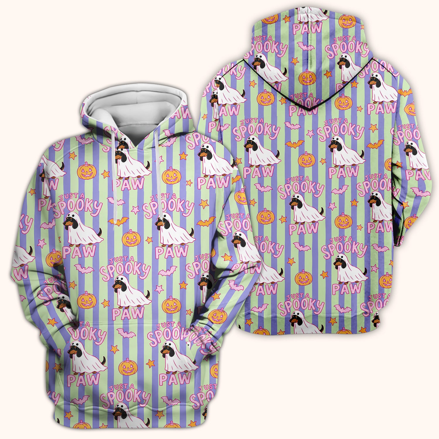 Just A Spooky Dachshund Paw Print Scrub Top, Comfortable Scrubs for Nurses