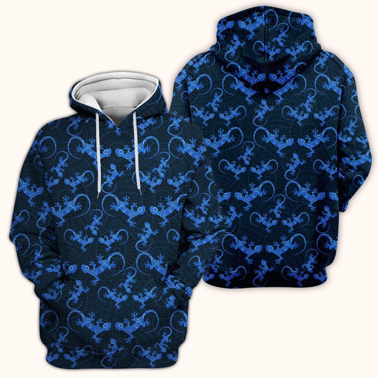 Australian Gecko Dot Art Inspired Medical Scrub Top - Women Uniform