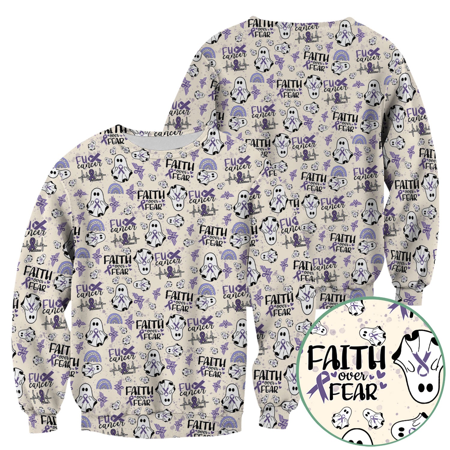 Periwinkle Ribbon Stomach Cancer Scrub Top - Awareness Nurse Shirt - November Warrior Survivor Medical Uniform Gift