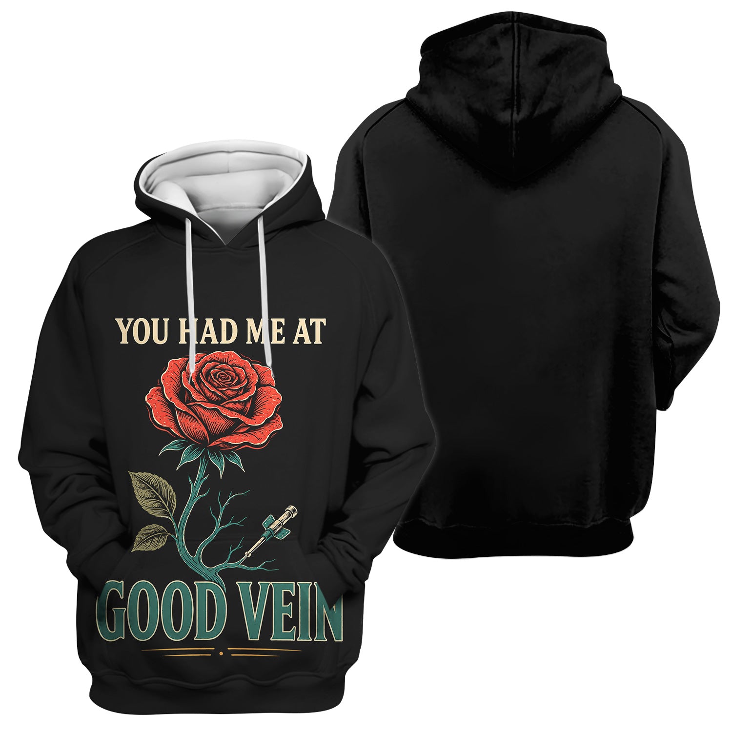 "You Had Me At Good Vein" Funny Nurse Scrub Top, Comfortable Scrubs for Nurses