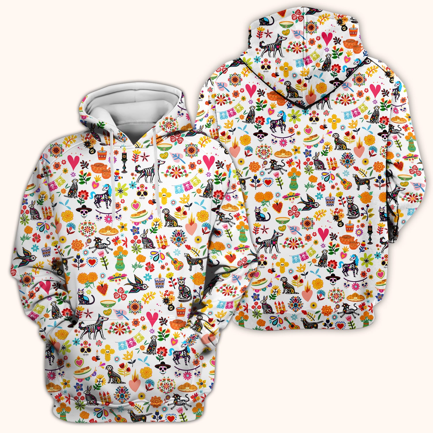 Day Of The Dead Sugar Skull Print Scrub Top, Comfortable Scrubs for Nurses