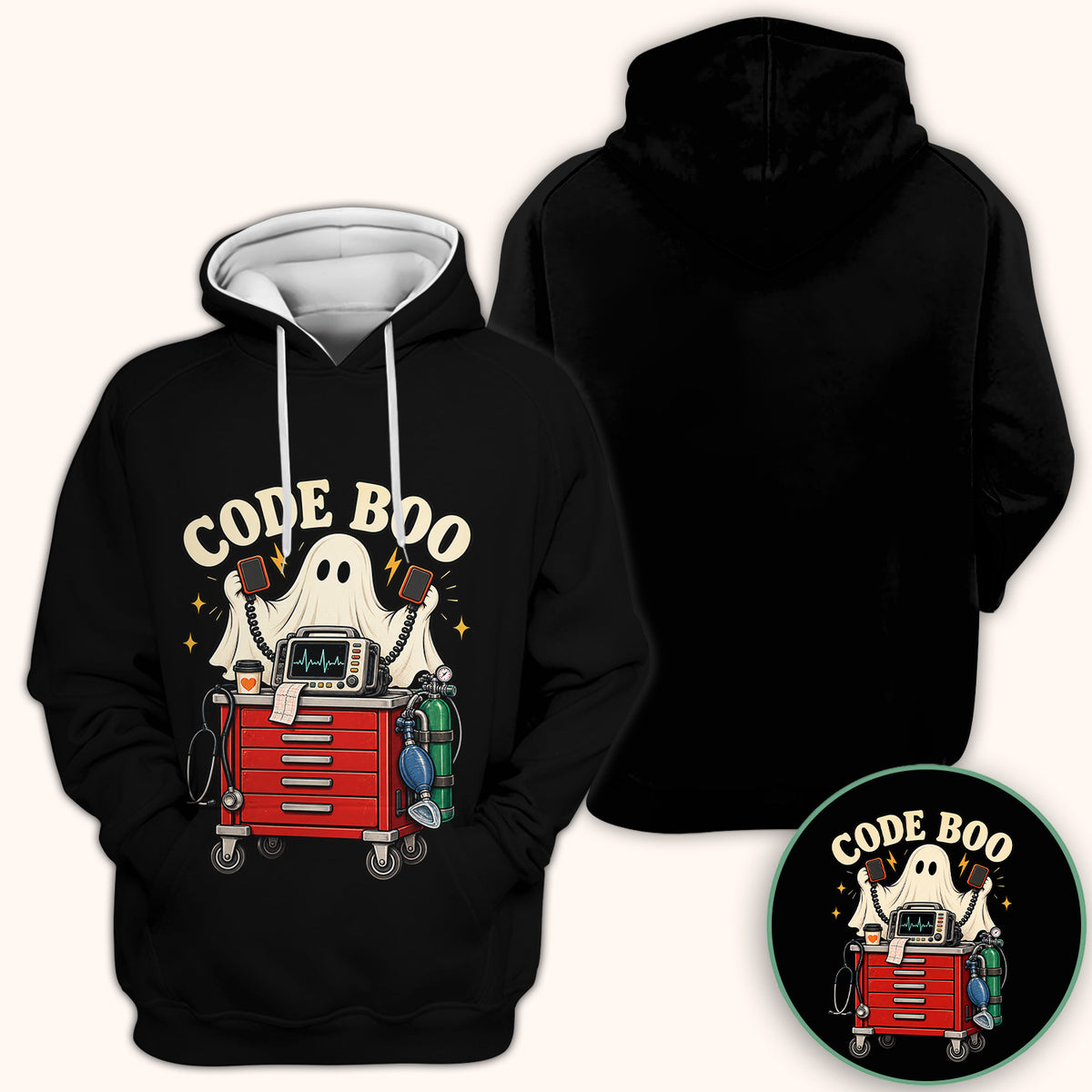 Funny Halloween Code Boo Ghost T-Shirt