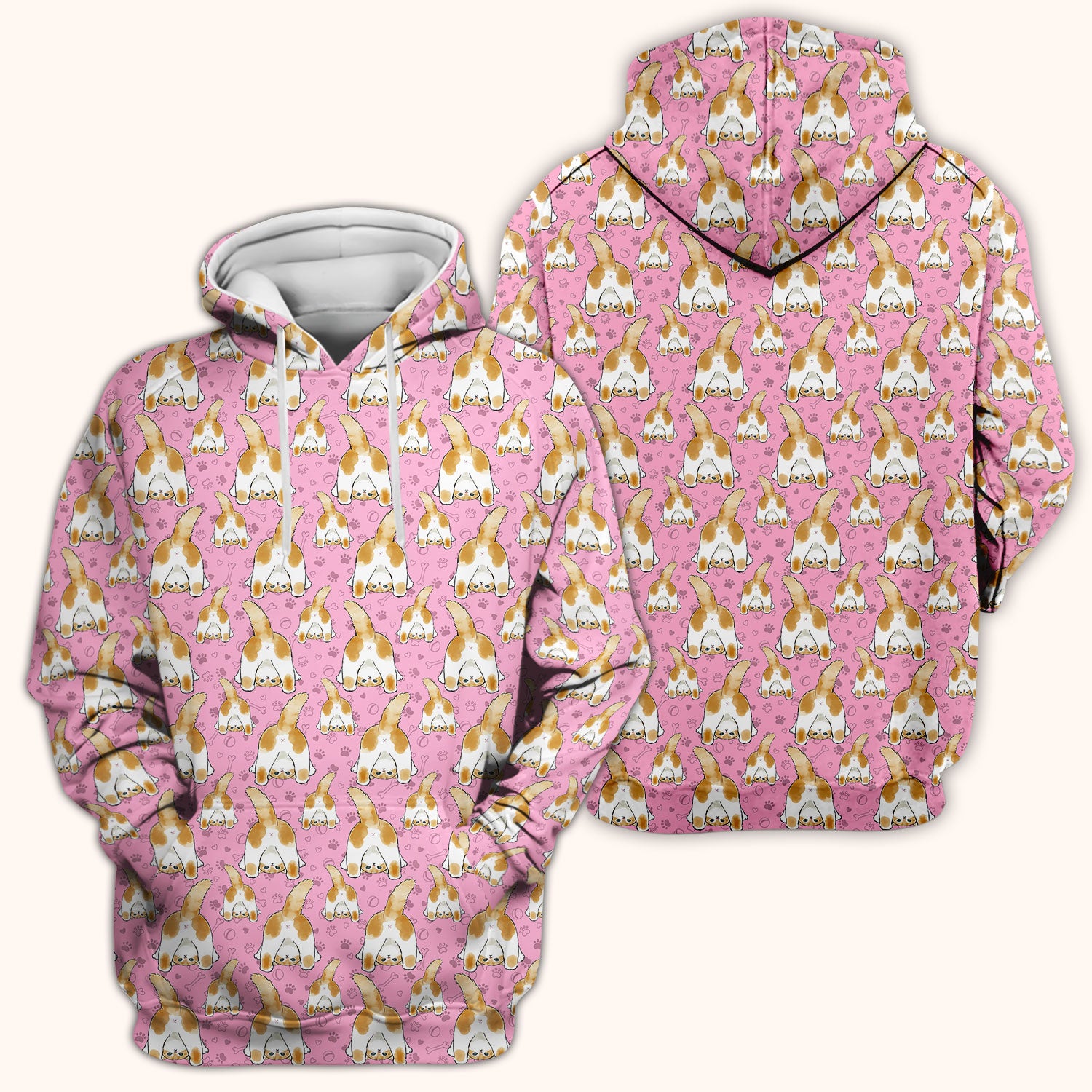Cute Cat Butt Nurse Scrub Top, Cat Pattern Medical Shirt For Pet Lover, Breathable Fabrics Nursing Uniform