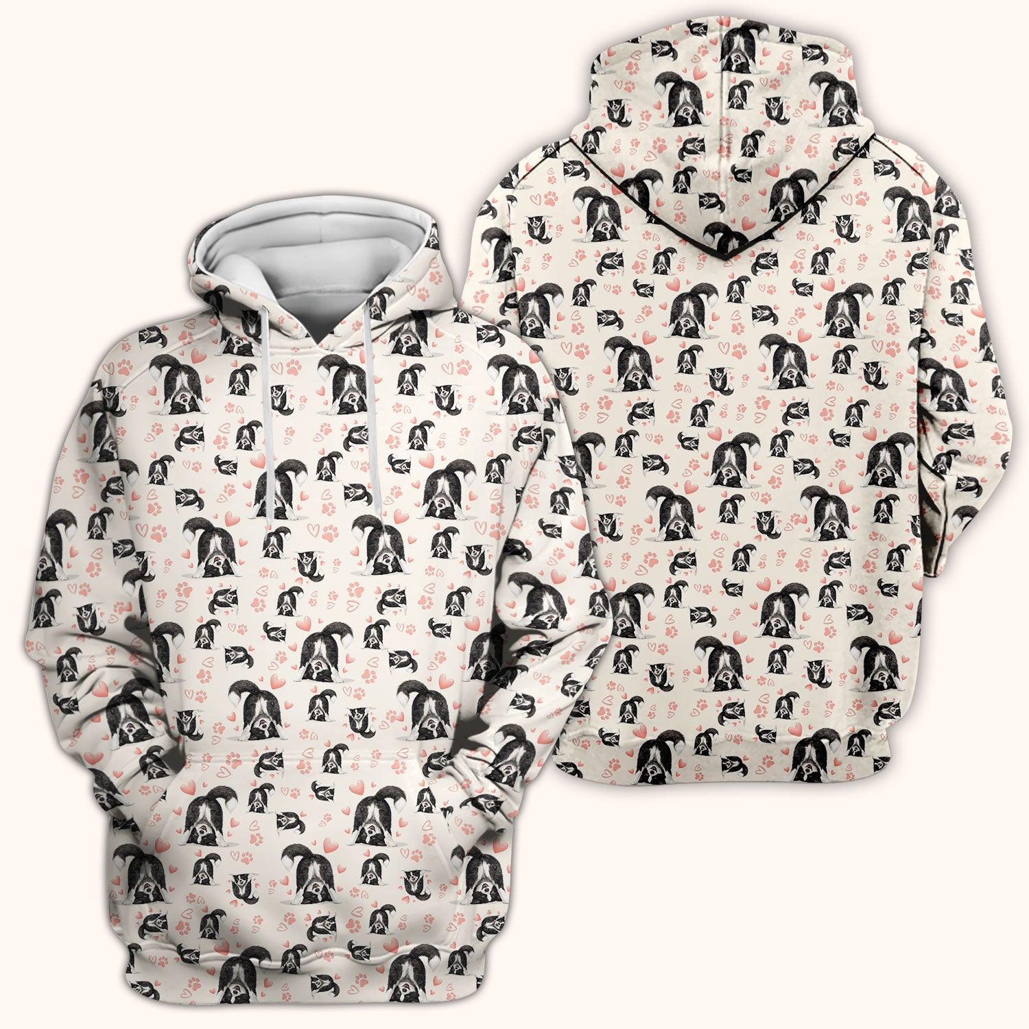 Cute Puppy Heart Medical Pattern Scrub Top, Comfortable Scrubs for Nurses