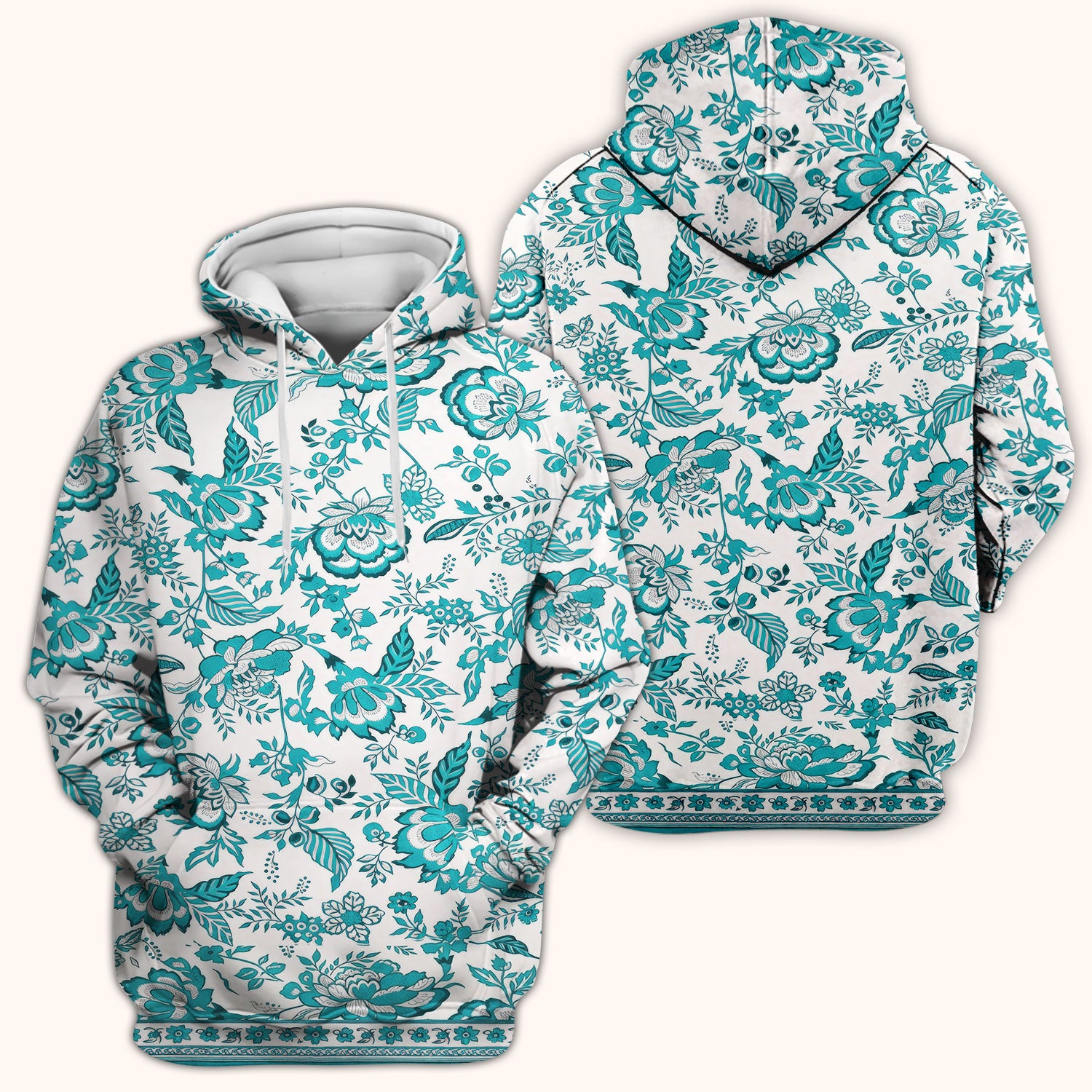 Toile De Jouy Scrub Top For Women, Floral Pattern Nurse Shirt, Comfortable Scrubs For Nursing