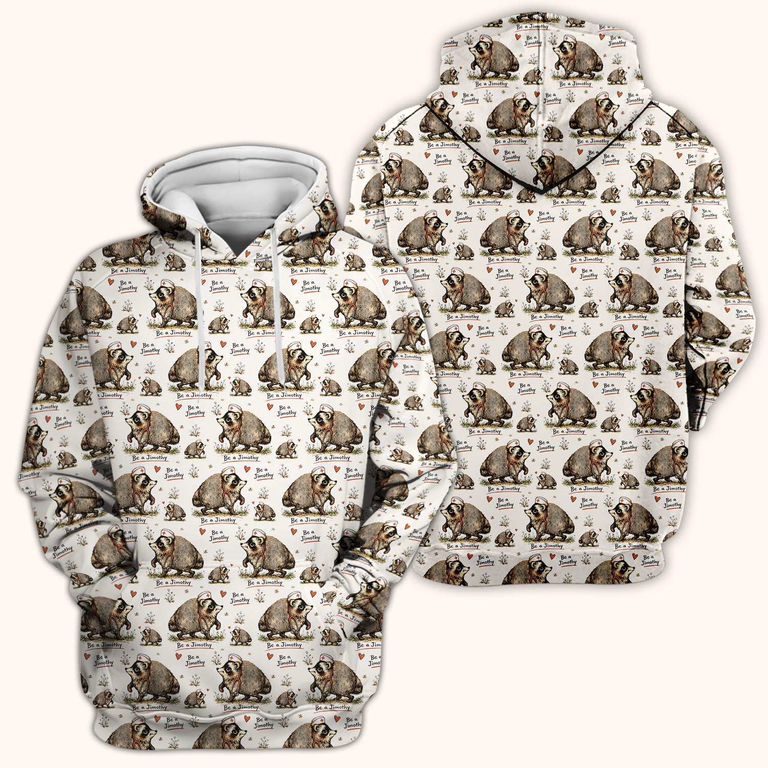Funny Be A Jimothy Opossum Nurse Scrub Top, Comfortable Scrubs for Nurses