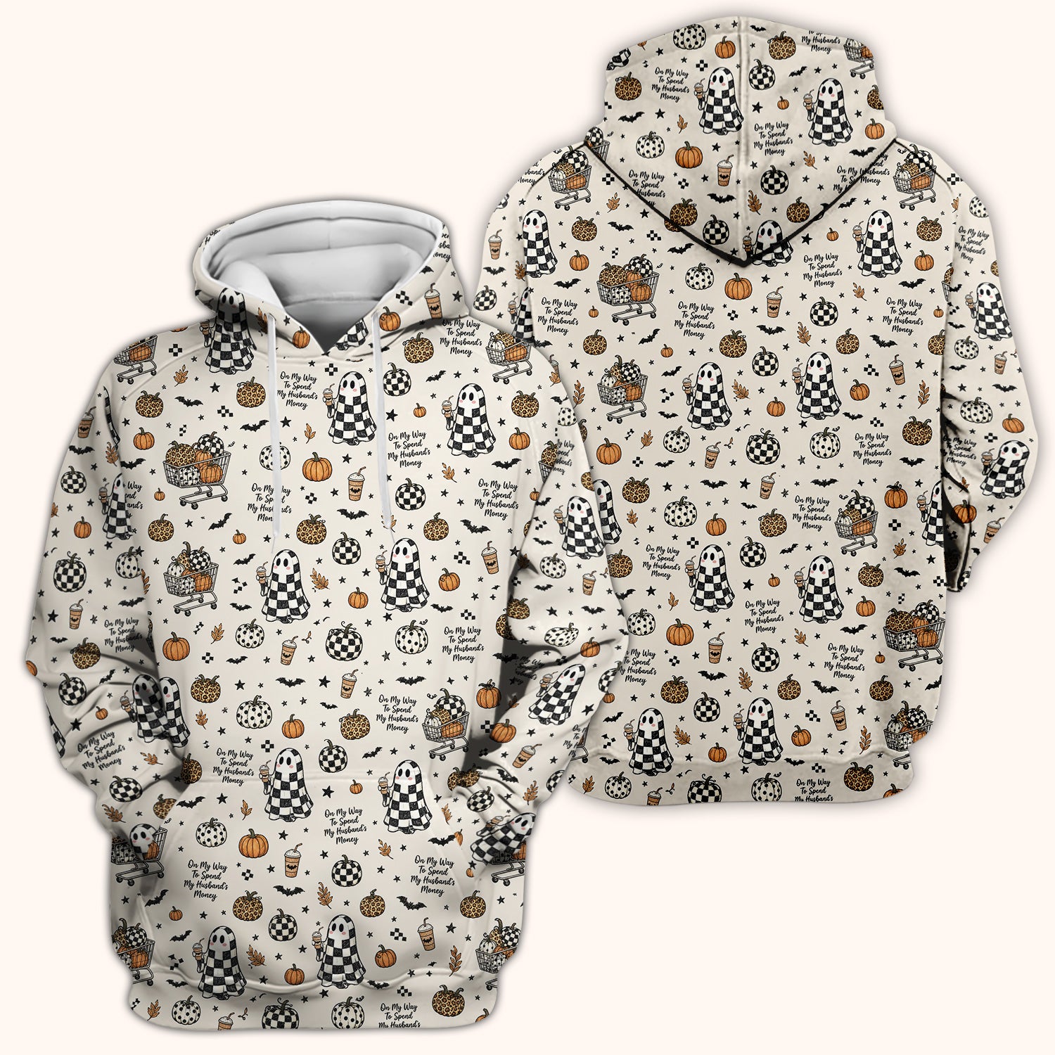 Halloween On My Way To Spend My Husband's Money Scrub Top, Comfortable Scrubs for Nurses