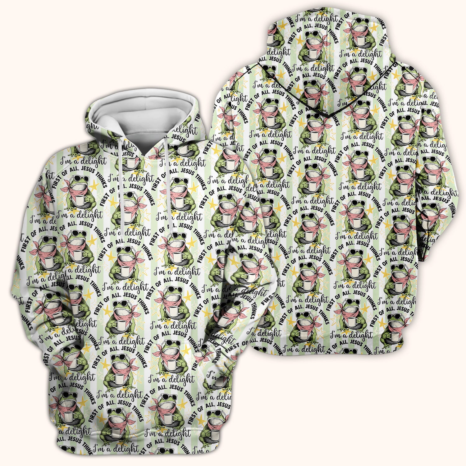 Funny Frog Coffee Quote Pattern Scrub Top, Comfortable Scrubs for Nurses