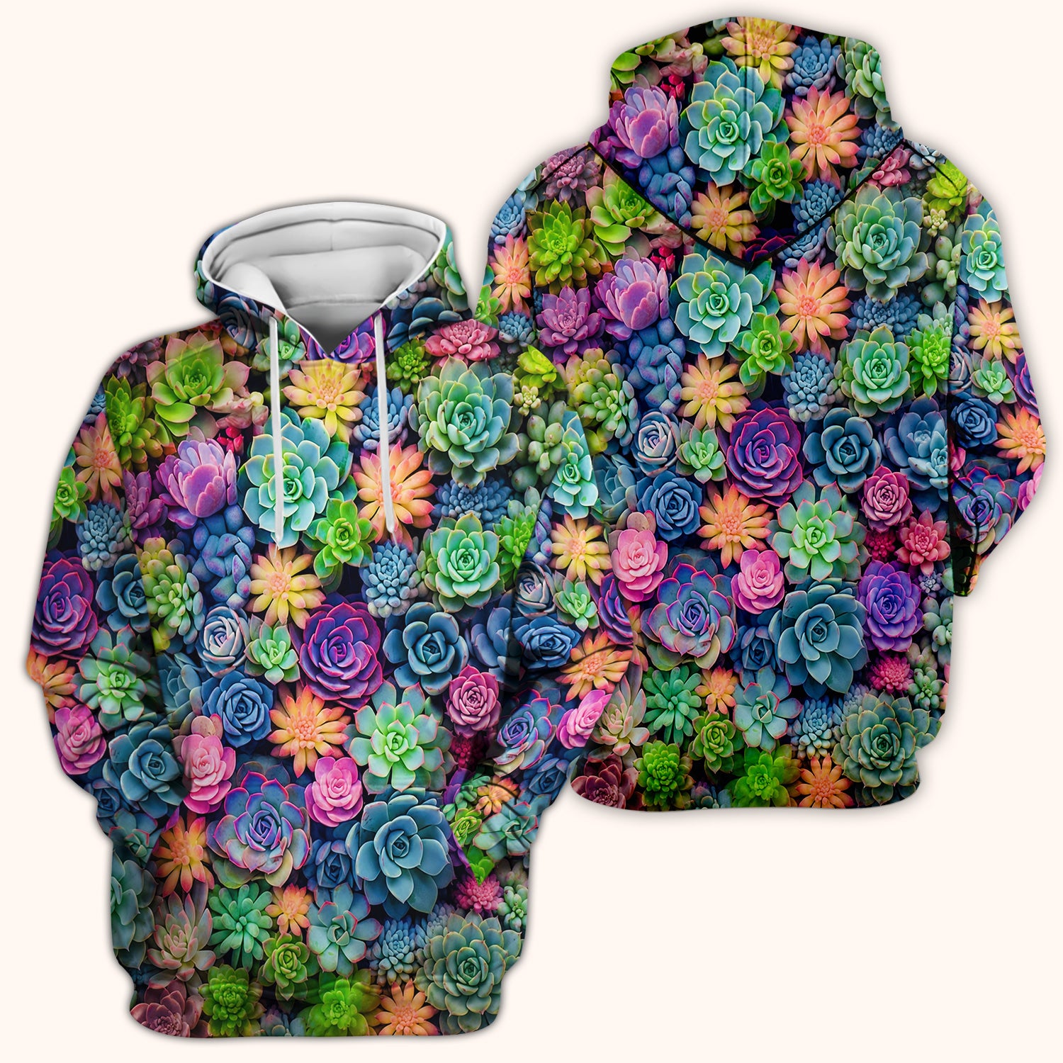 Cute Nurse Scrub Top Boho Succulent Flower Pattern Scrub Top, Comfortable Scrubs for Nurses