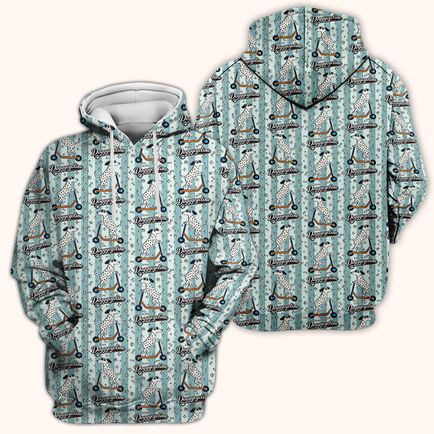 Veterinary Dalmatian Dog Pattern Scrub Top, Comfortable Scrubs for Nurses