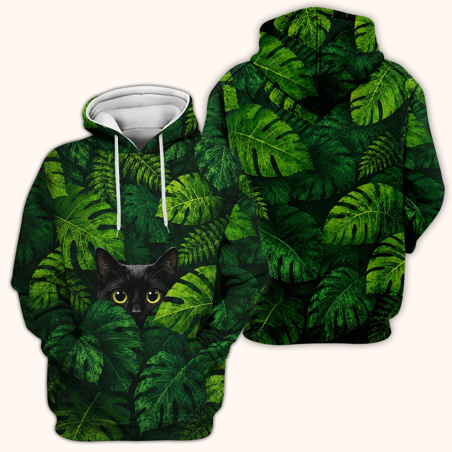 Cute Hidden Black Cat Pattern Scrub Top, Comfortable Scrubs for Nurses