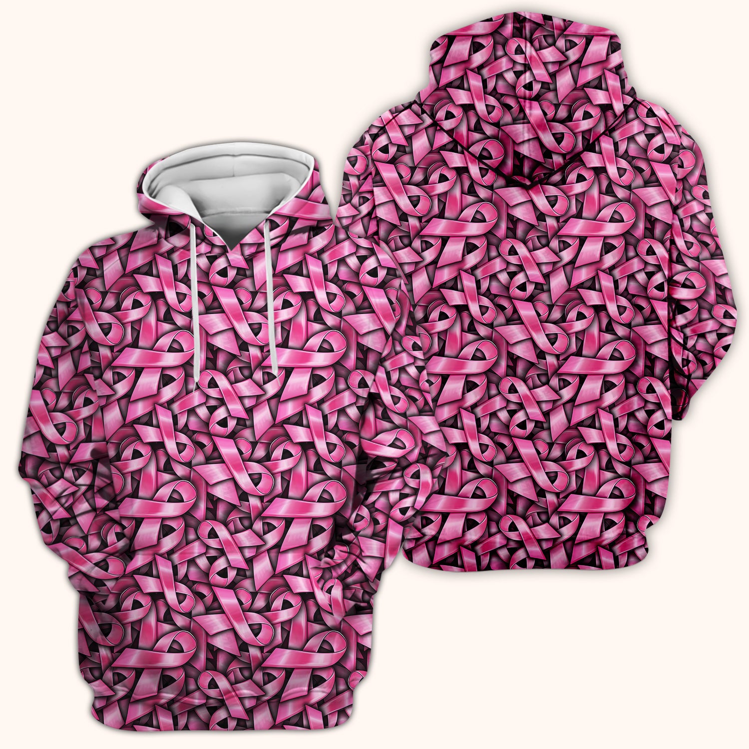 Breast Cancer Awareness Ribbon Oncology Scrub Top, Comfortable Scrubs for Nurses