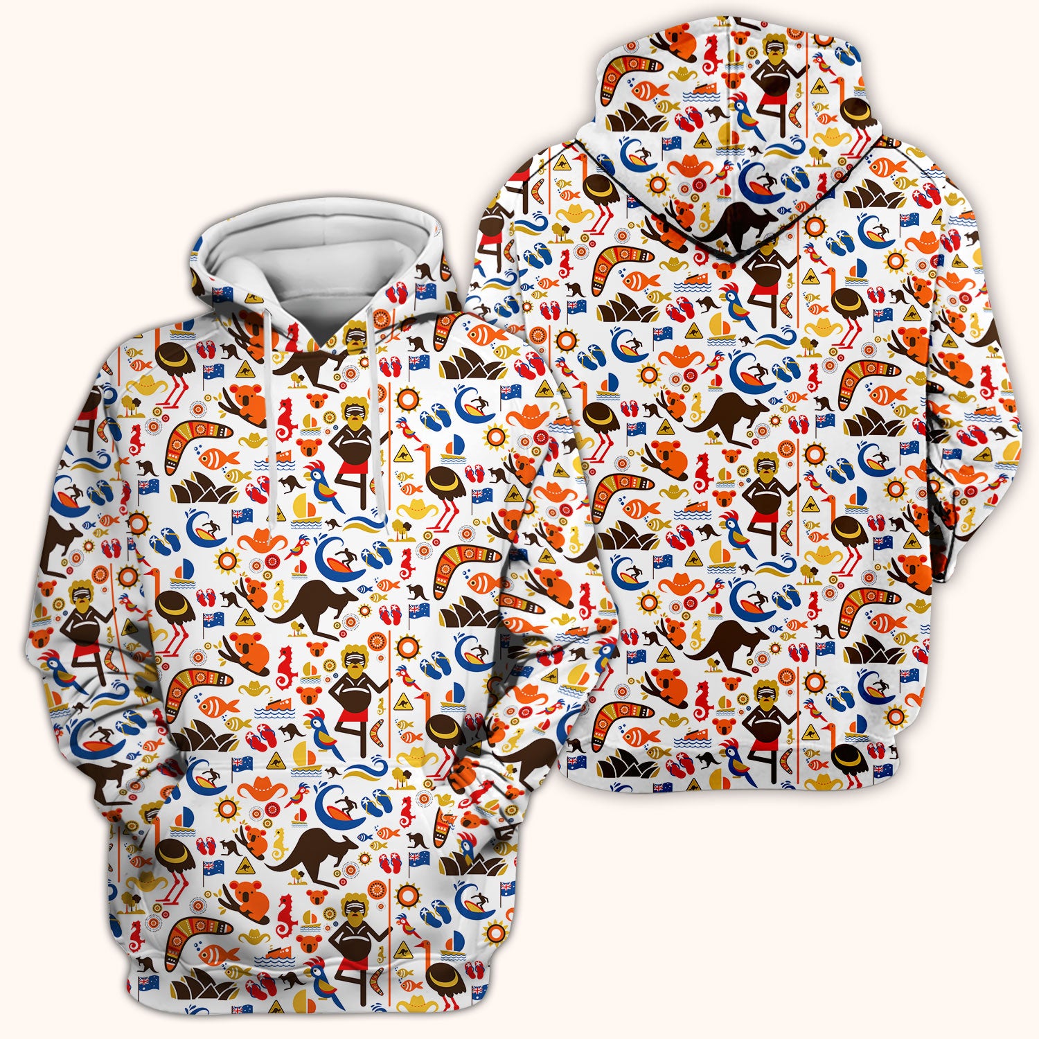 Indigenous Inspired Icon Scrub Top, Australia Culture Pattern Nurse Shirt, Comfortable Scrubs For Nursing