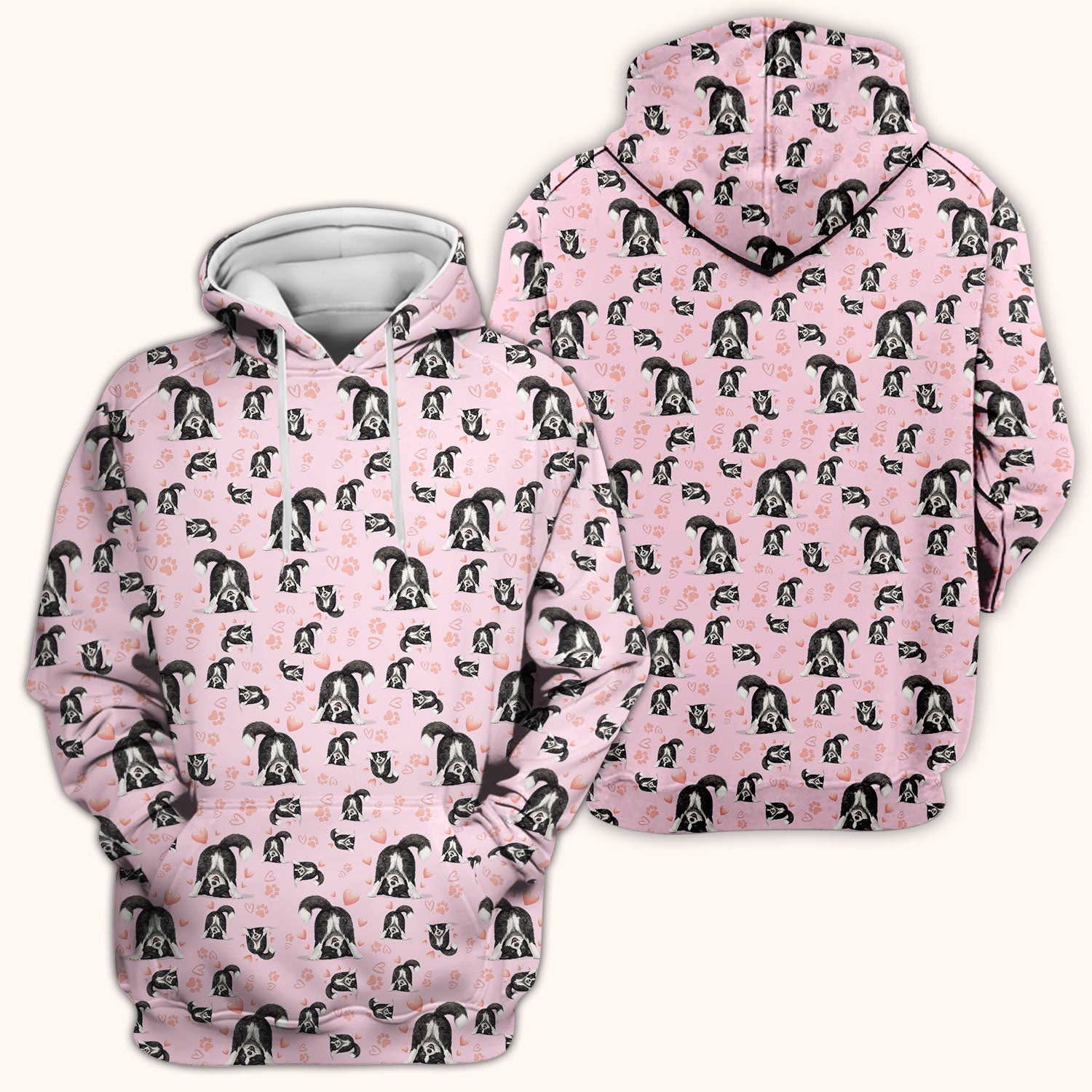 Cute Puppy Heart Medical Pattern Scrub Top, Comfortable Scrubs for Nurses