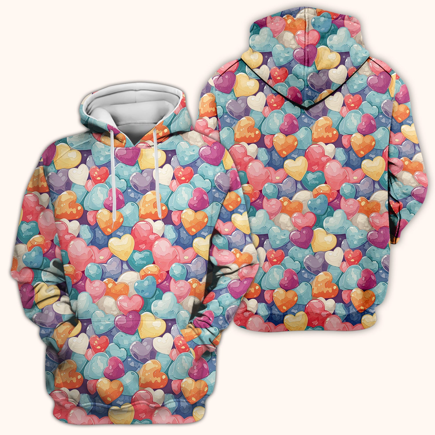 Sweet Valentine Heart Pediatric Pattern Scrub Top, Comfortable Scrubs for Nurses