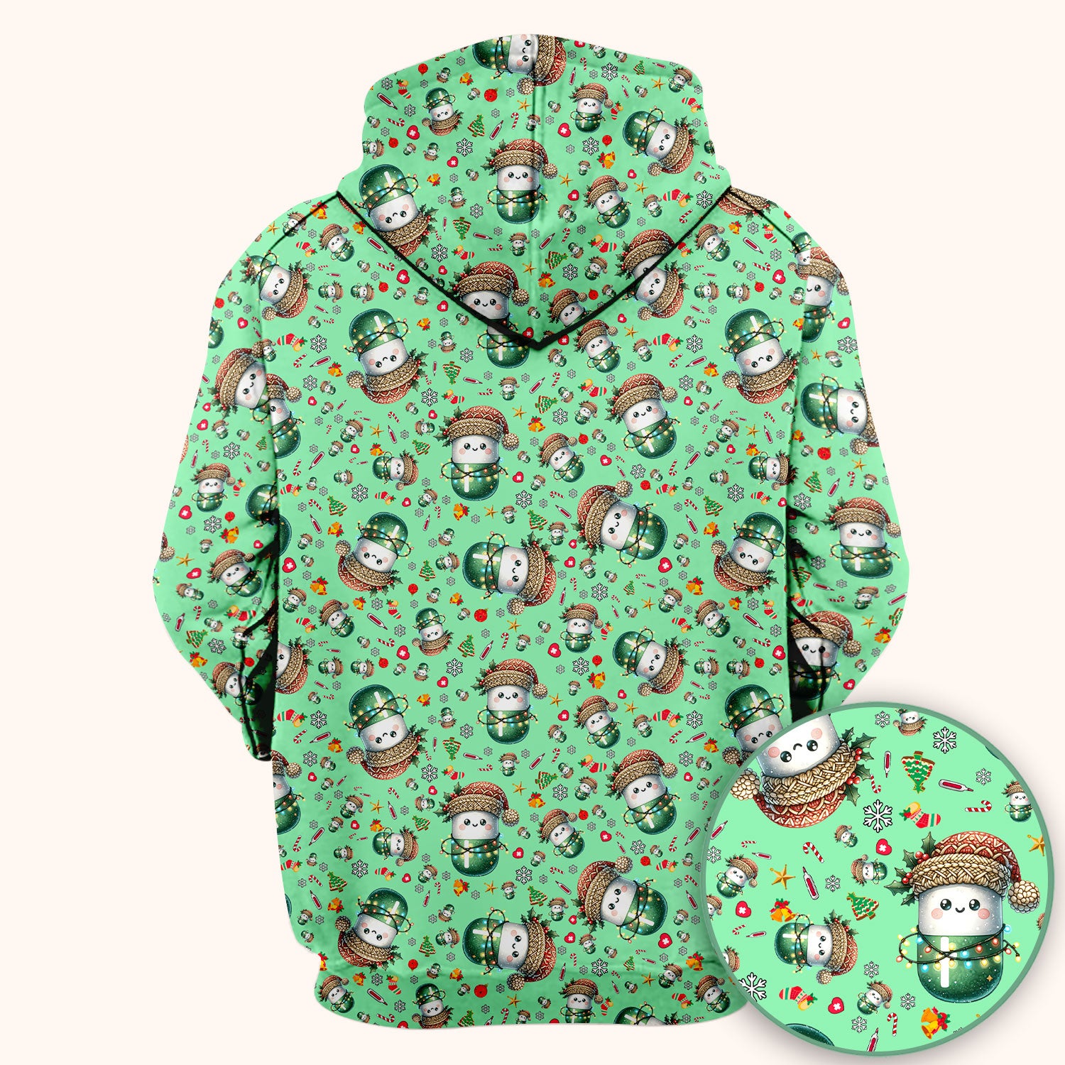 Pharmacy Tech Christmas Scrub Top – Cute Green Snowman Print Nurse Outfit – Funny Holiday Medical Uniform for Pharmacists
