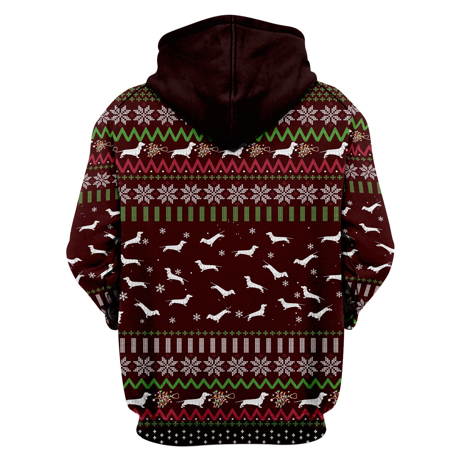 Dachshund Through The Snow Christmas Scrub Top - Funny Sausage Dog Xmas Tree Nurse Shirt - Cute Holiday Medical Uniform