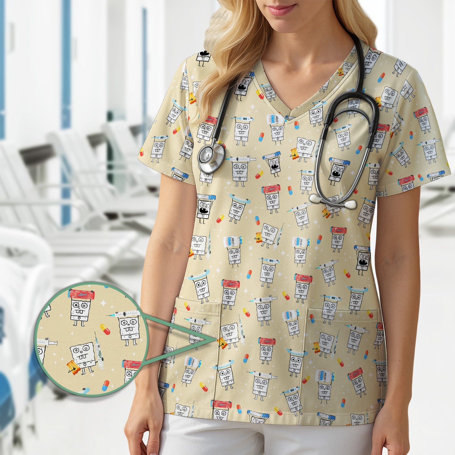 Funny Pharmacist Cartoon T-Shirt - Funny Pharmacist Cartoon Design - Gift for RN LPN Healthcare Workers