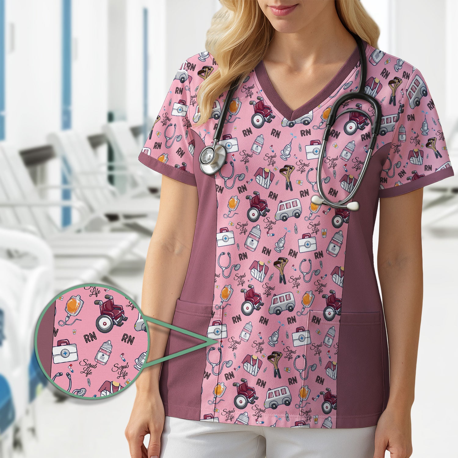 Personalized Nurse Life Shirt for Women - Cute Stethoscope Medical Graphic Tee - Gift for RN, CNA, LPN, Healthcare Worker