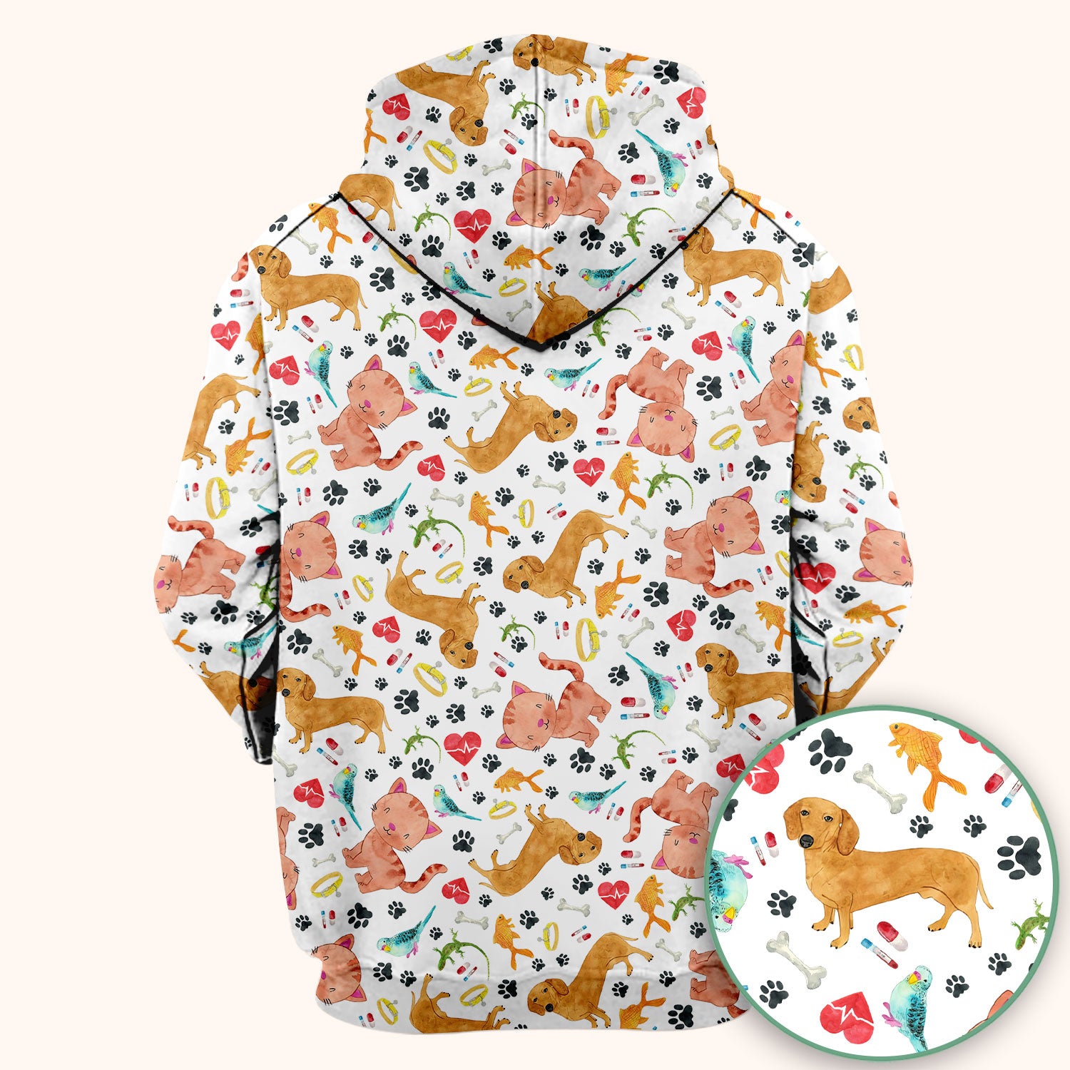 Cute Cat Dog Scrub Top - Animal Lover Medical Uniform - Funny Veterinary Nurse Shirt for Women RN CNA LPN