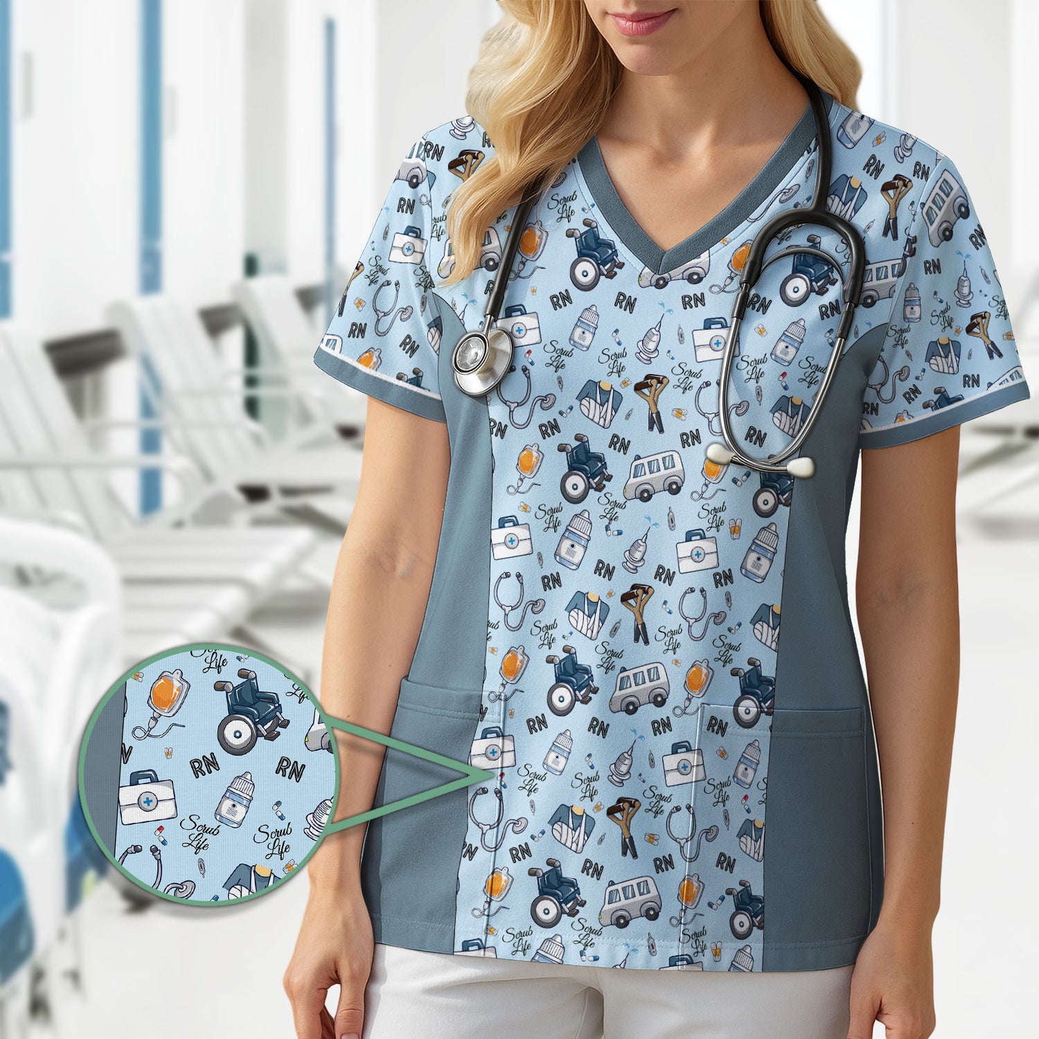 Personalized Nurse Life Shirt for Women - Cute Stethoscope Medical Graphic Tee - Gift for RN, CNA, LPN, Healthcare Worker