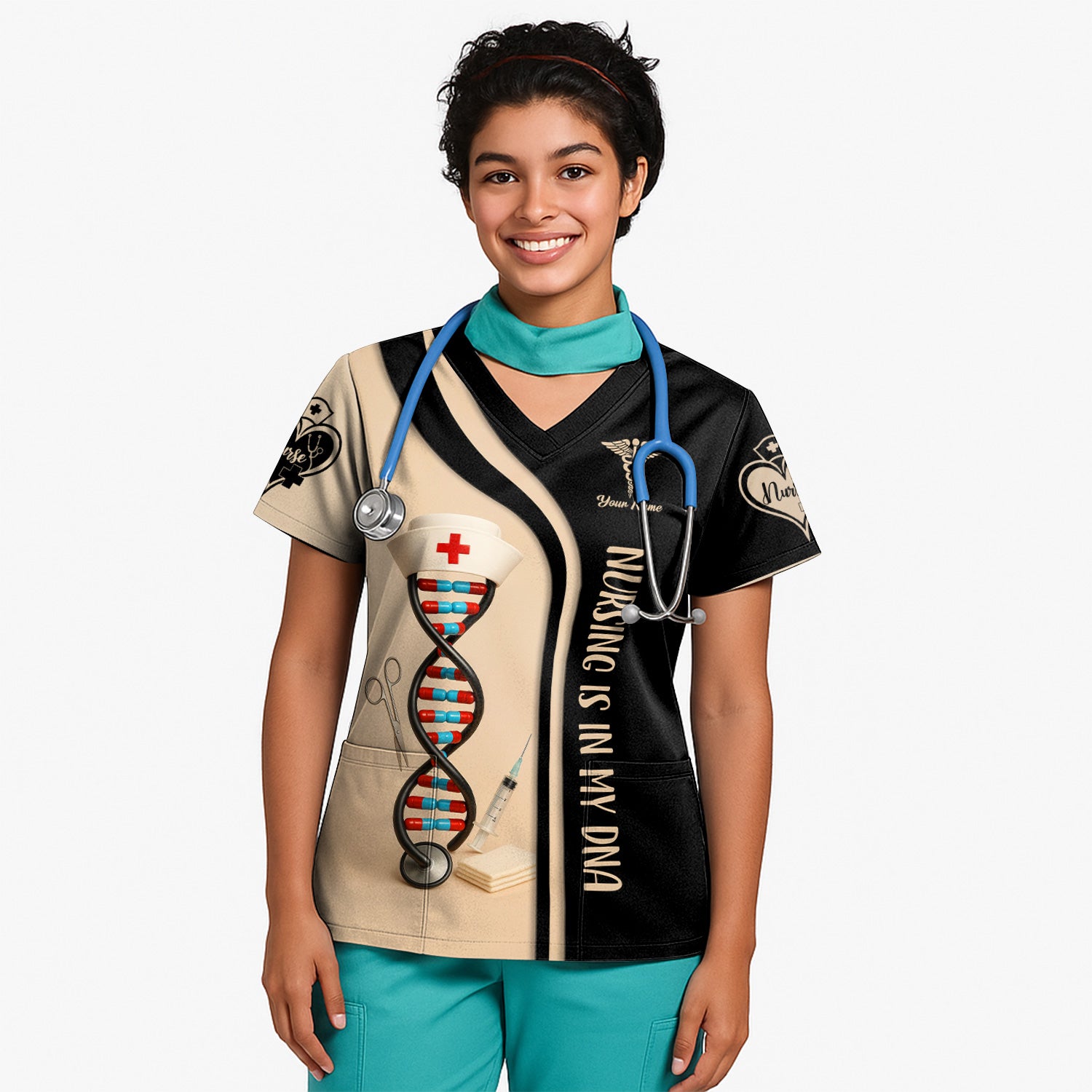 Nursing Is In My DNA - Nursing Graphic Tees for Women - Gifts For Nurses