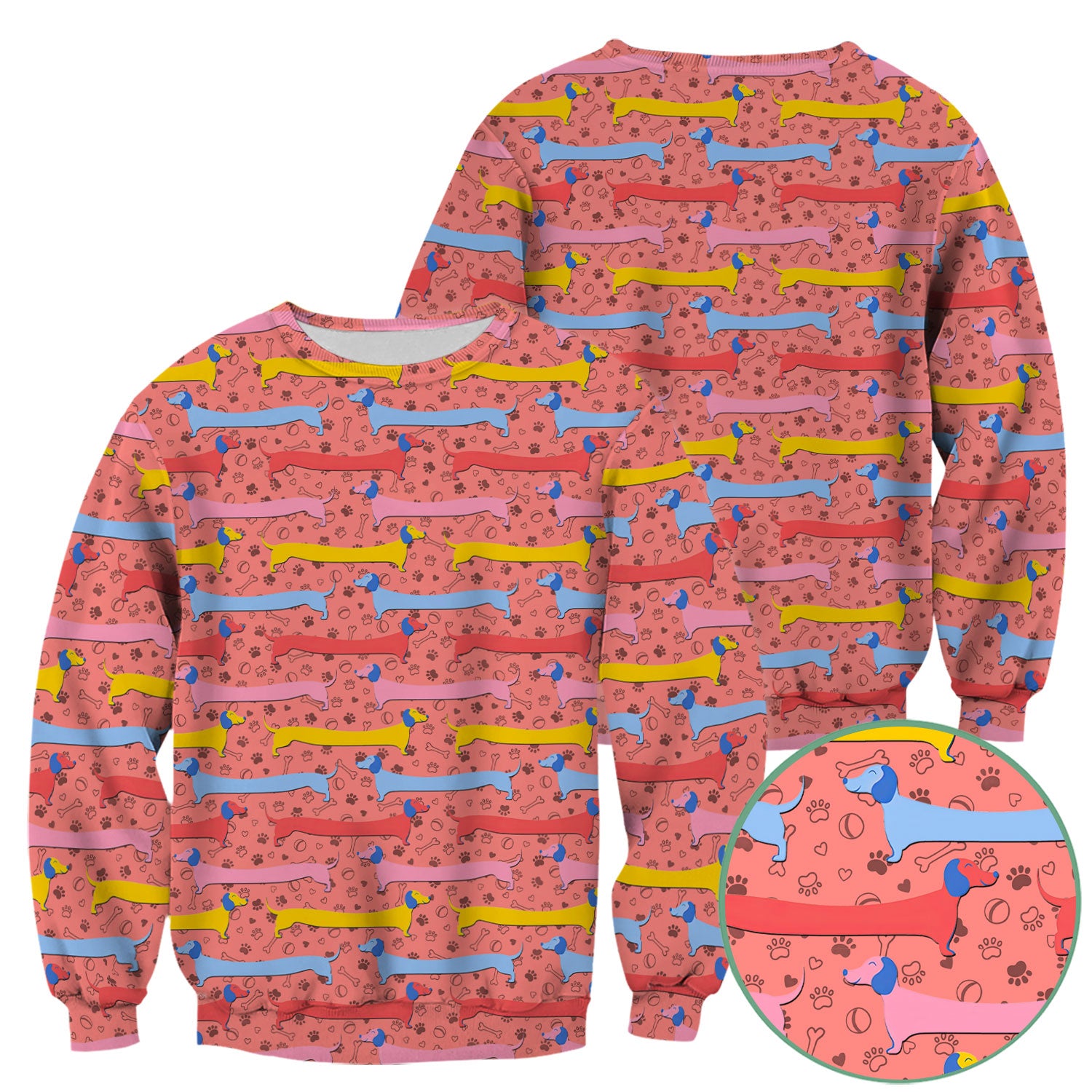 Funny Wiener Dog Scrub Shirt for Women - Dachshund Nurse Top - Cute Sausage Dog Medical Shirt