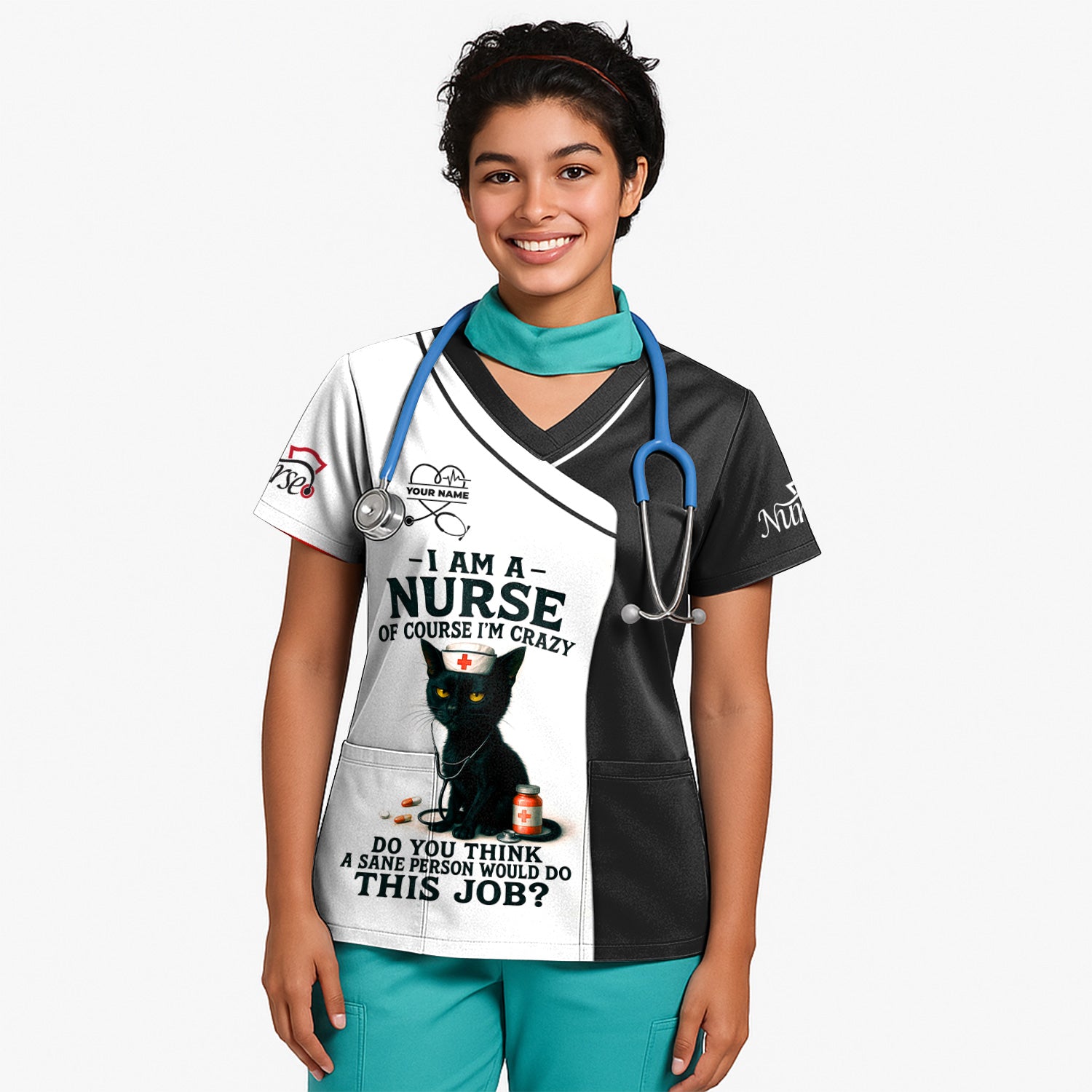 Personalized Funny Nurse T-Shirt - Gift Ideas for Nurses - Women’s CNA Shirts With Custom Name