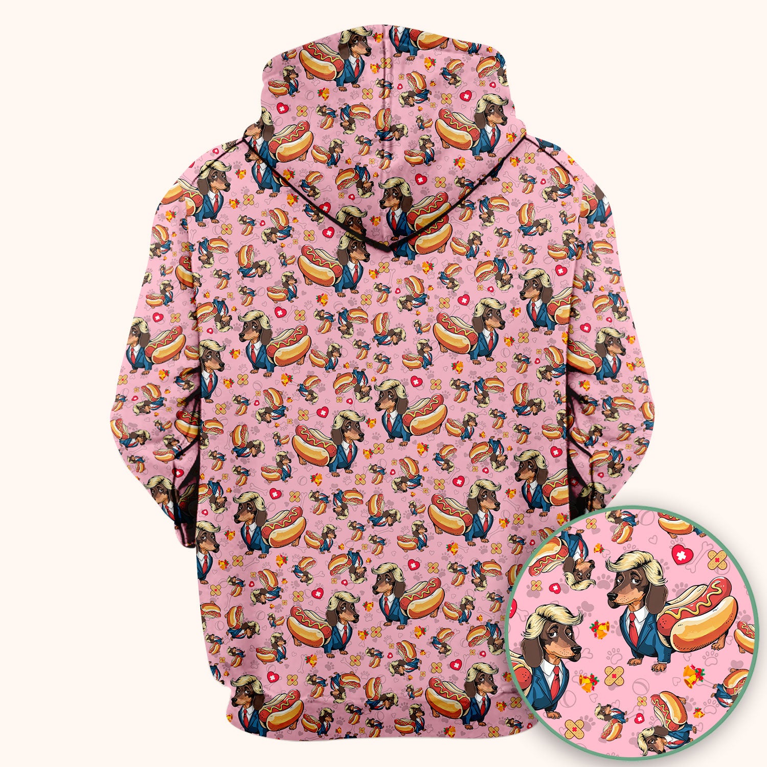 They're Eating The Dogs - Funny Dachshund Hot Dog Scrub Top - Hilarious Medical Uniform