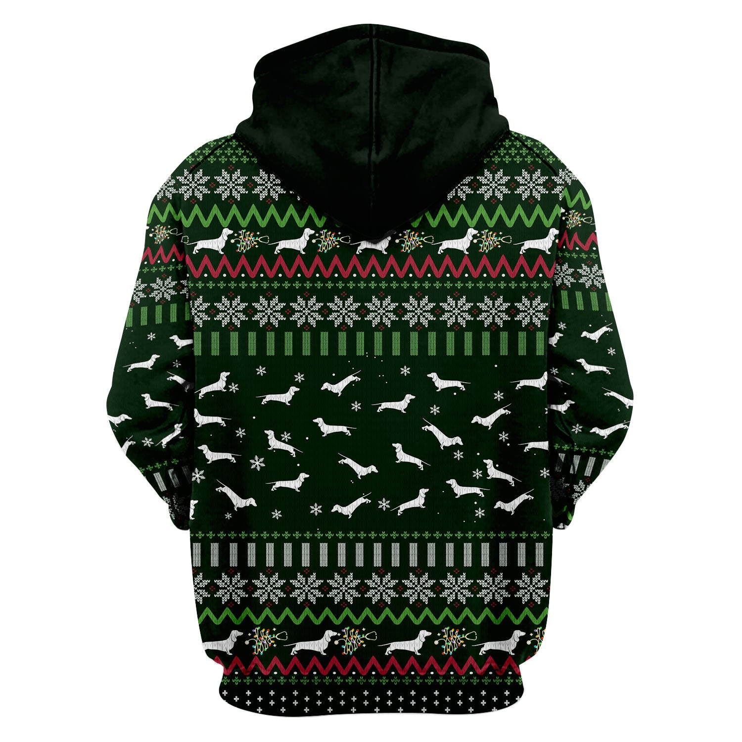 Dachshund Through The Snow Christmas Scrub Top - Funny Sausage Dog Xmas Tree Nurse Shirt - Cute Holiday Medical Uniform