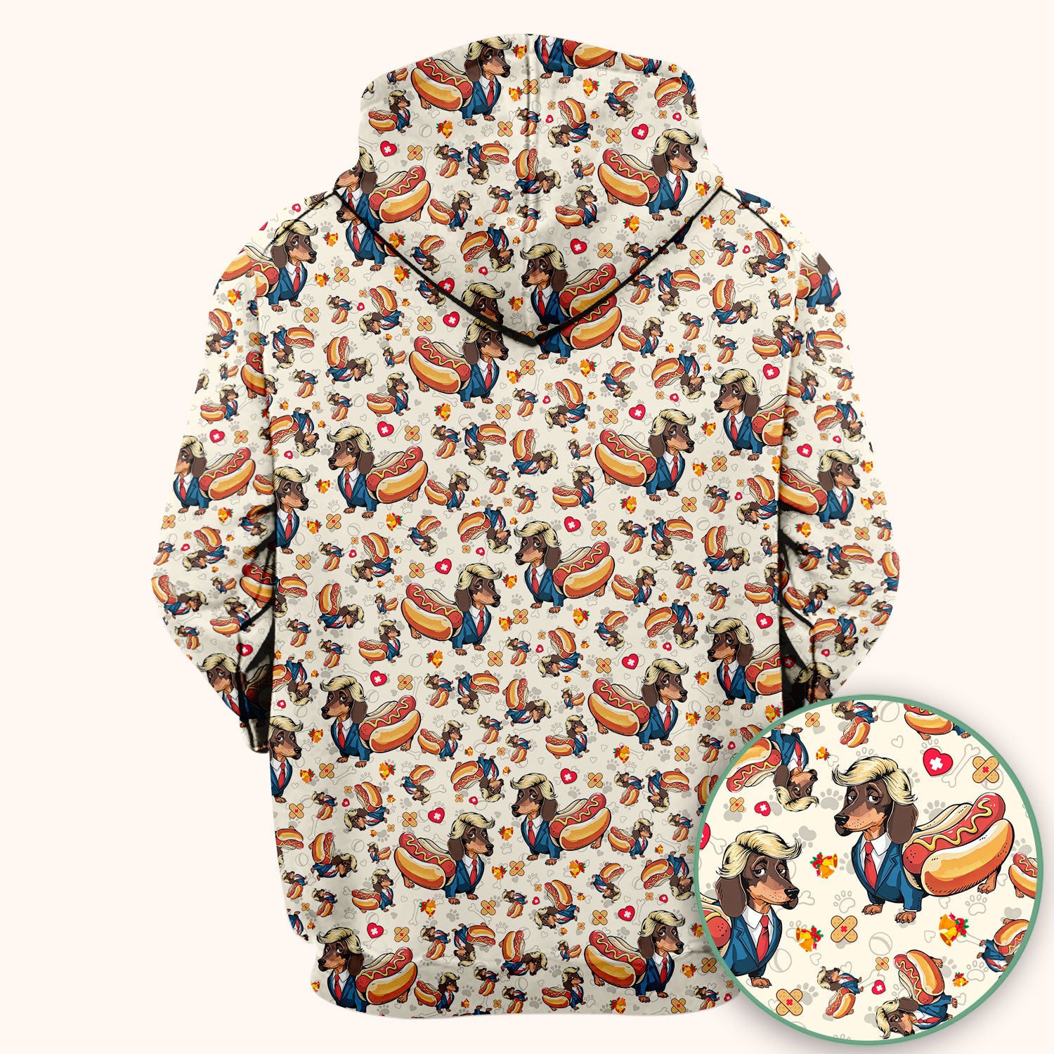 They're Eating The Dogs - Funny Dachshund Hot Dog Scrub Top - Hilarious Medical Uniform